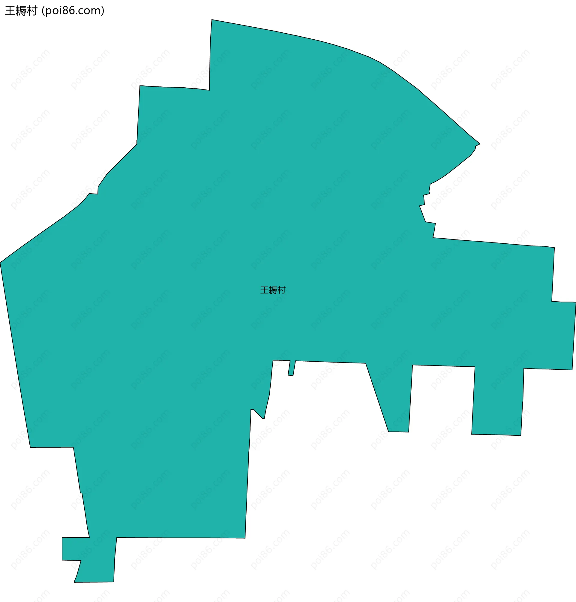 王耨村边界地图