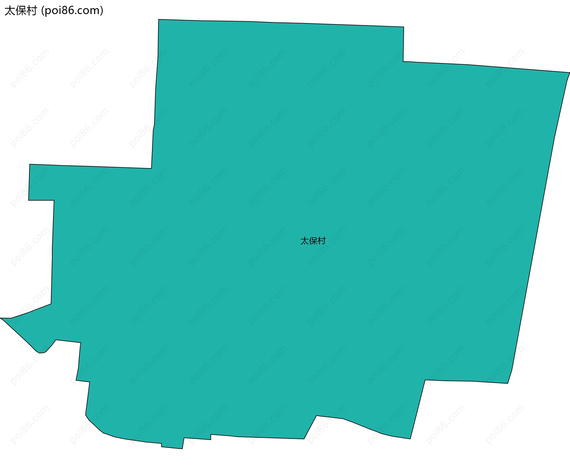 太保村边界地图