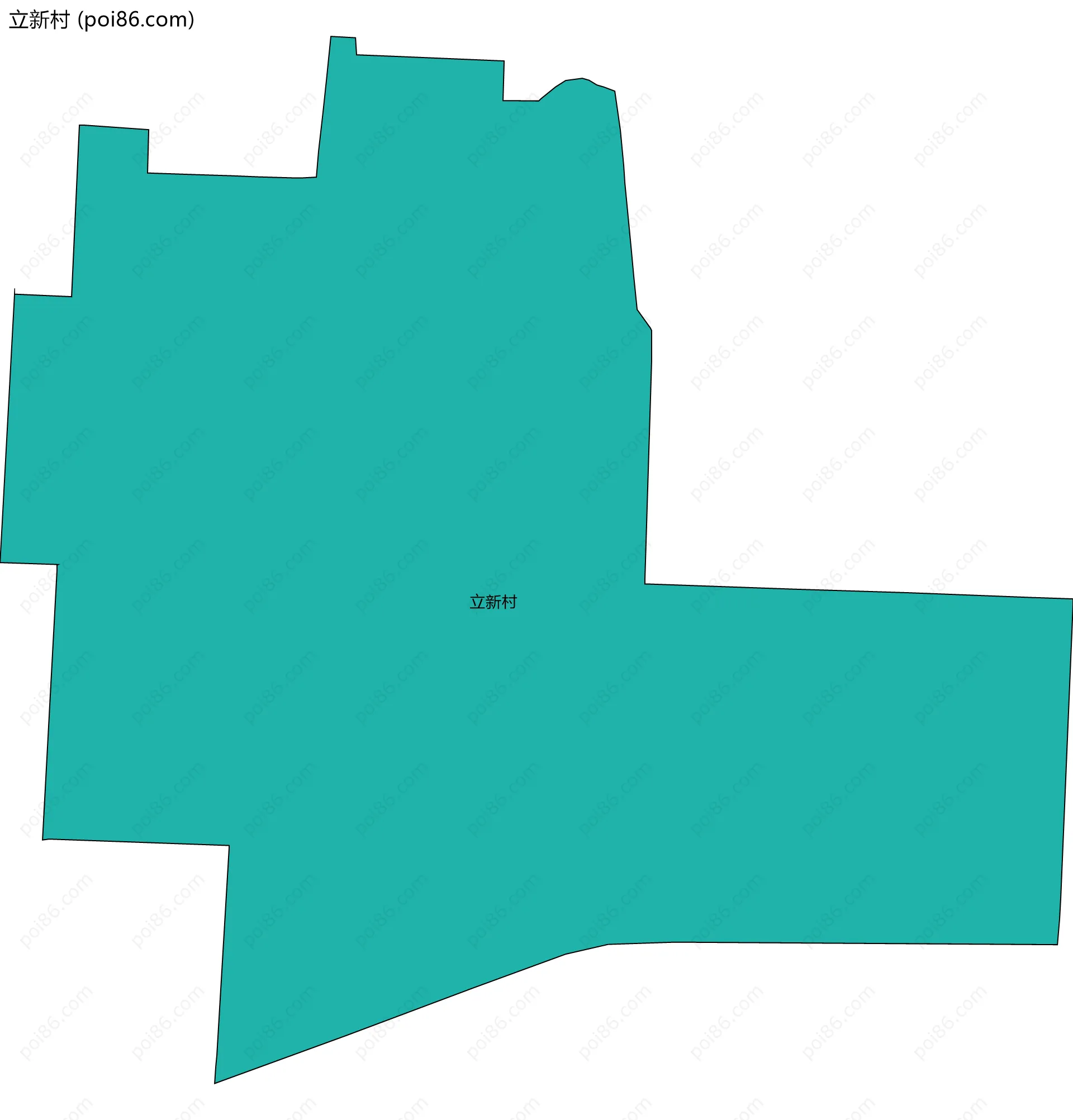 立新村边界地图