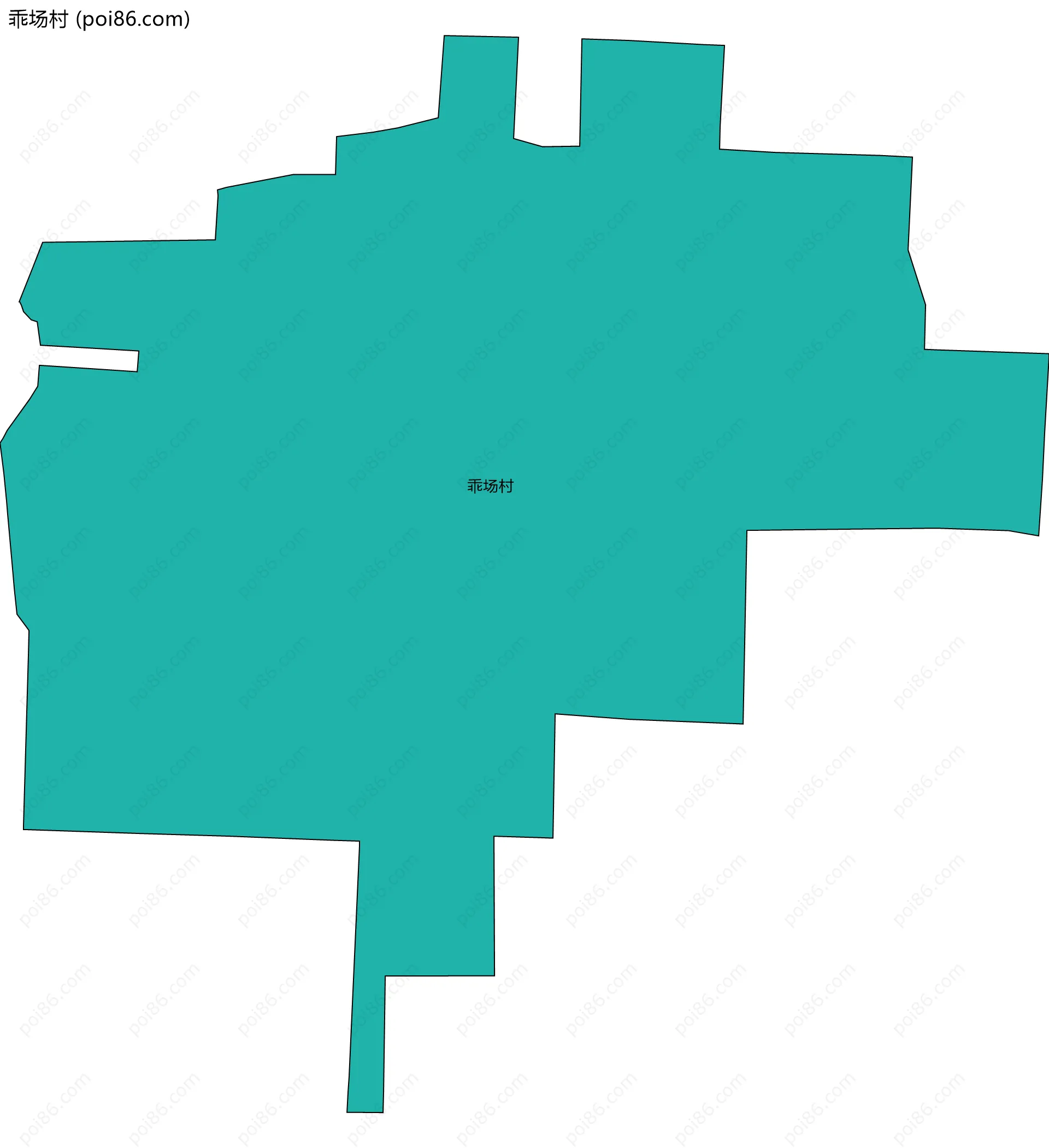 乖场村边界地图