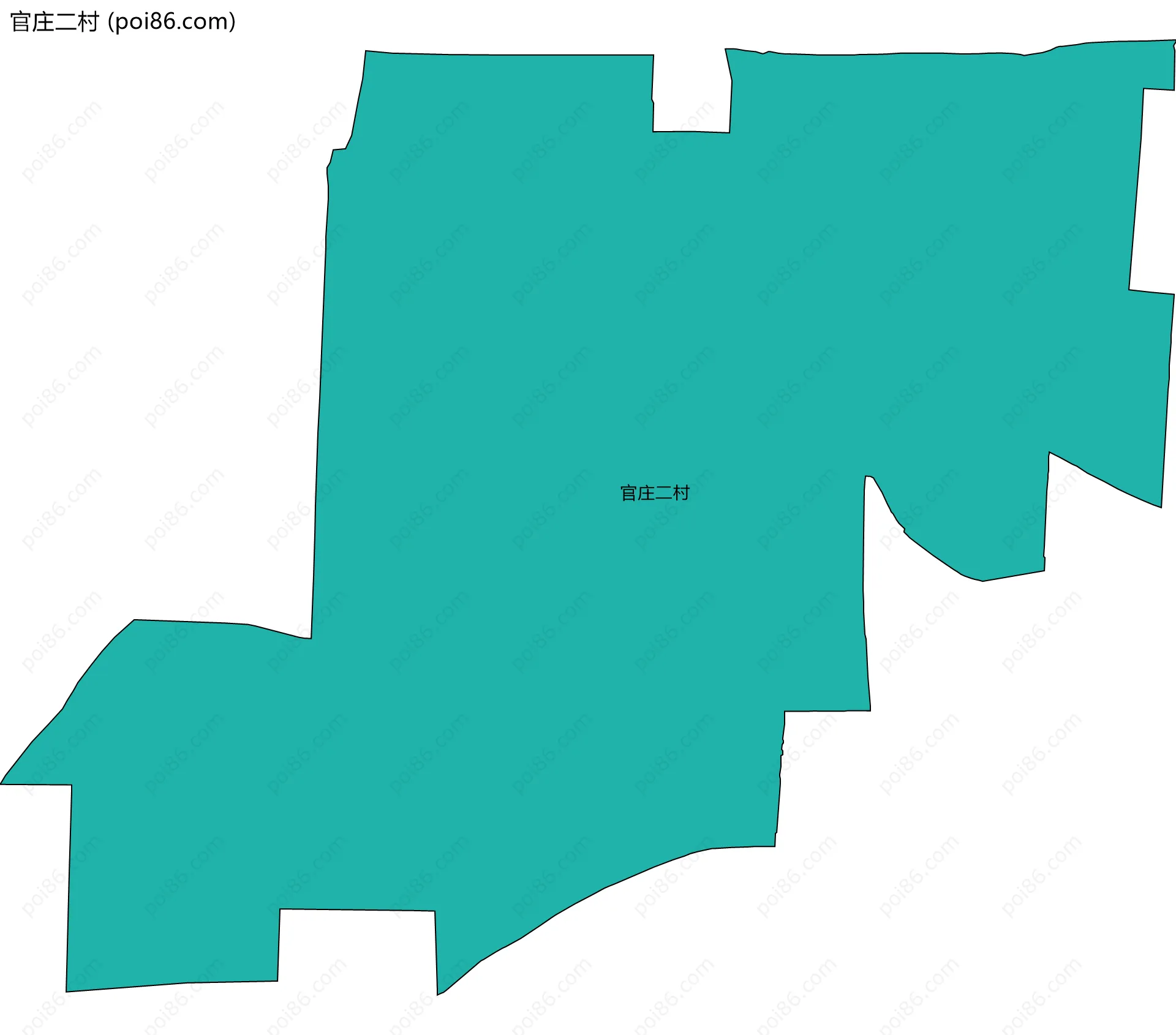 官庄二村边界地图