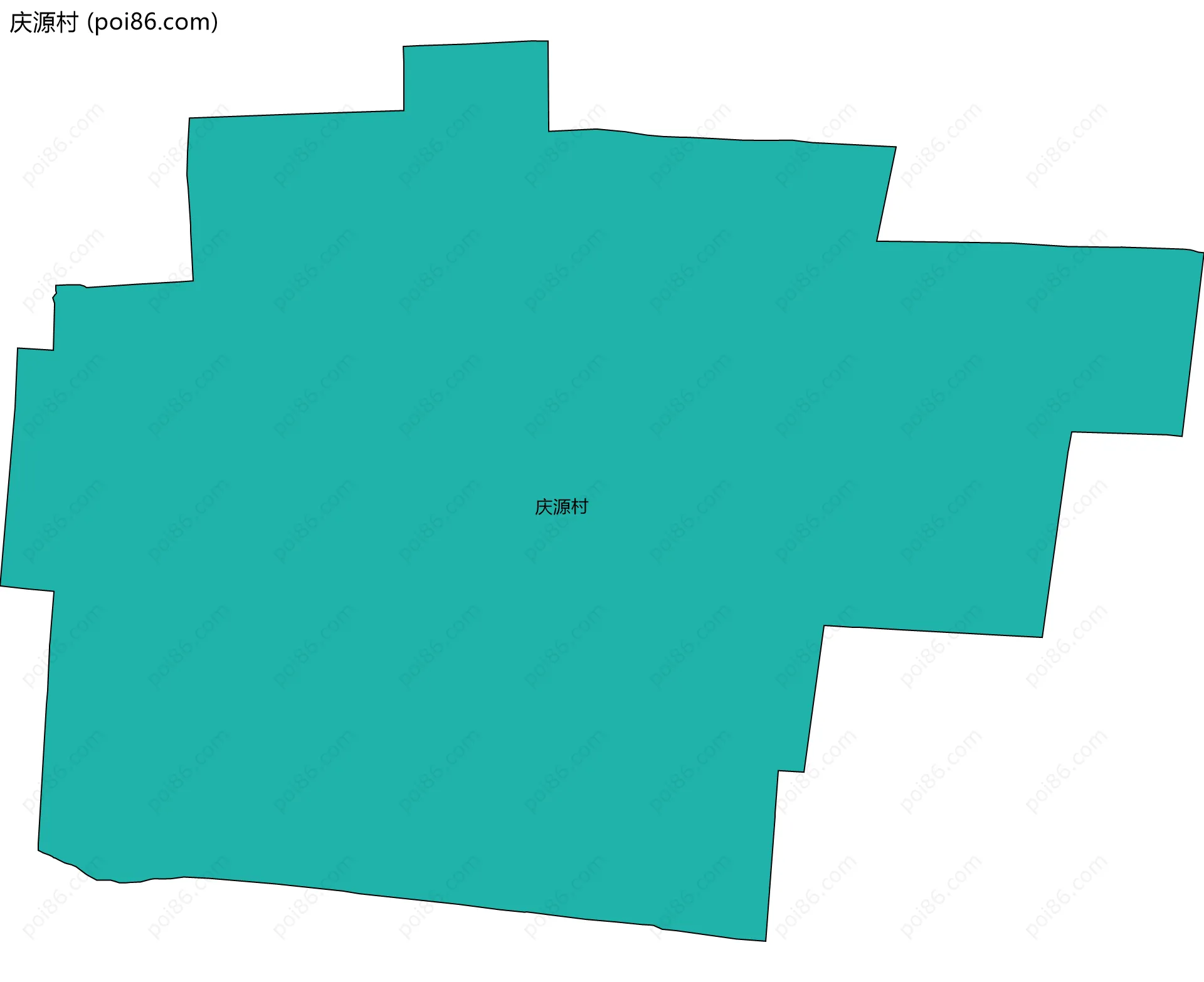 庆源村边界地图