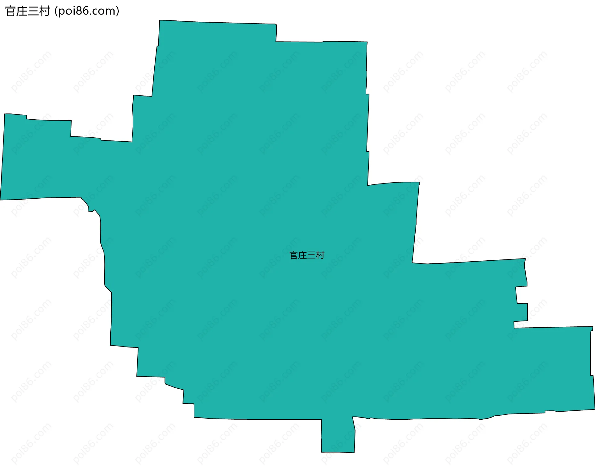 官庄三村边界地图