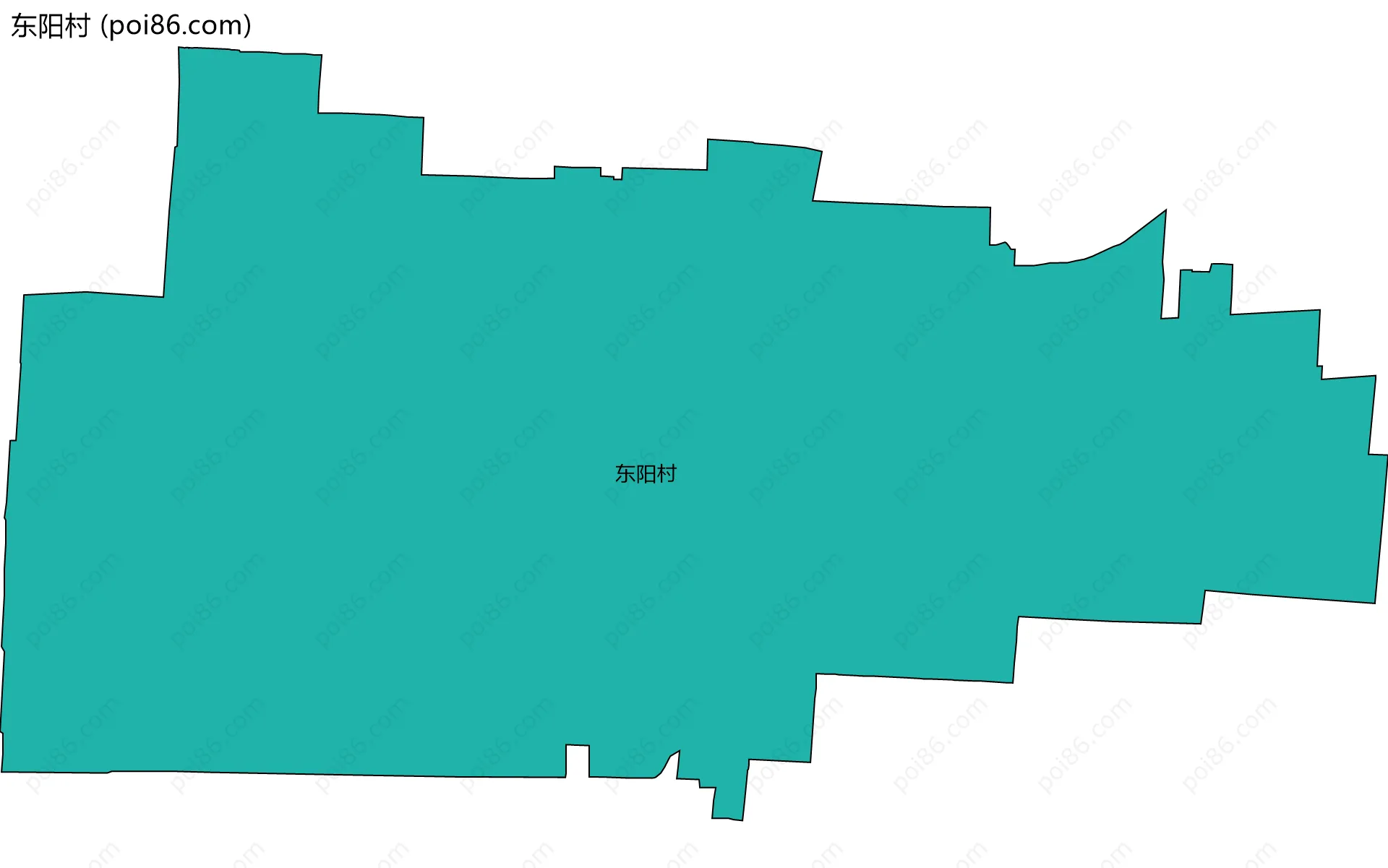 东阳村边界地图