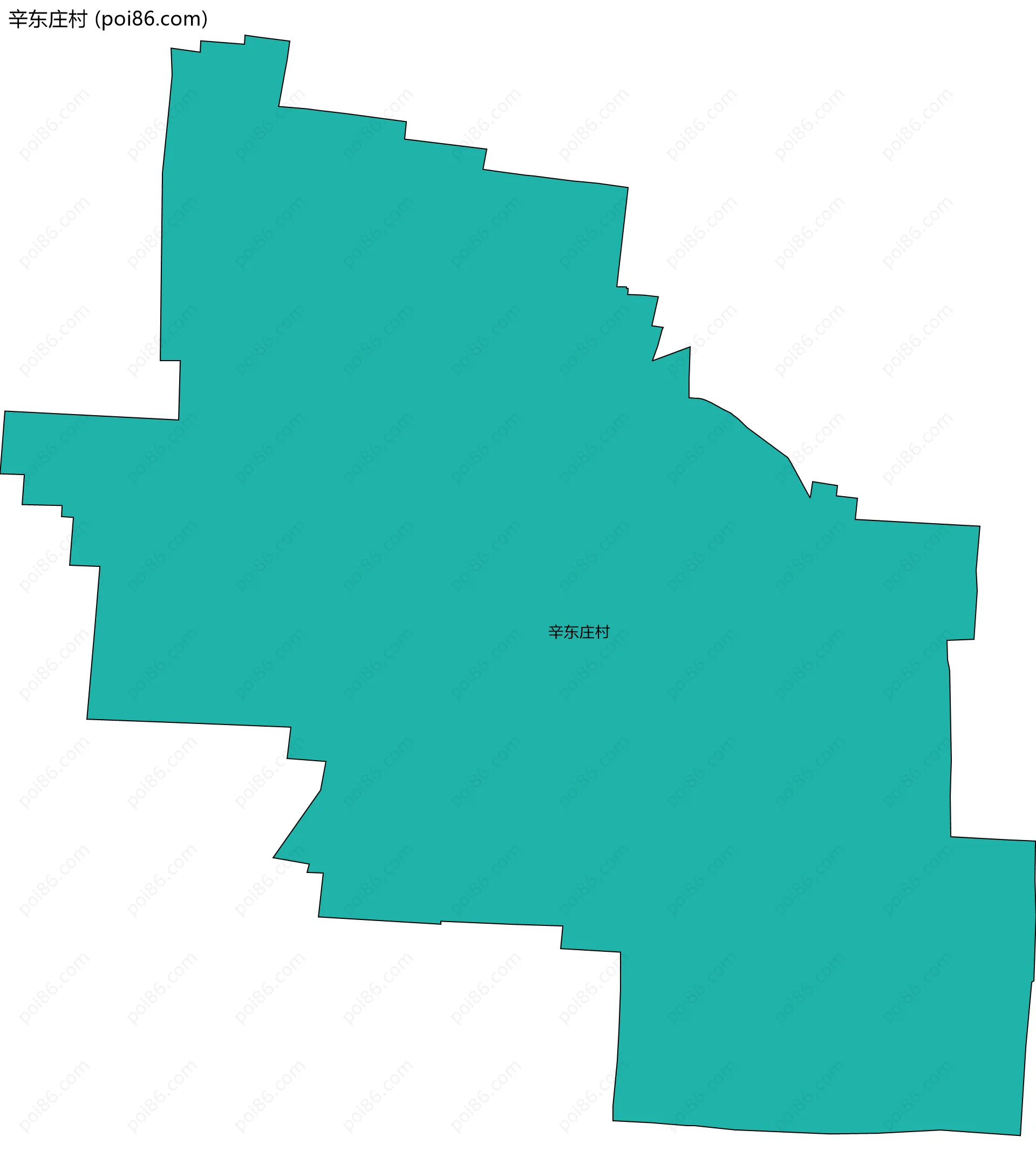 辛东庄村边界地图