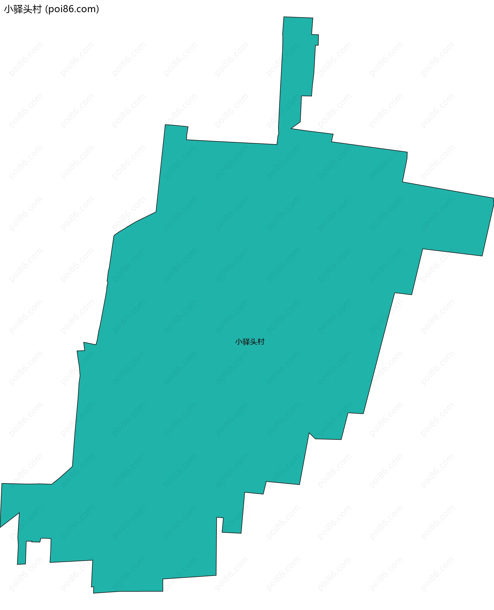 小驿头村边界地图