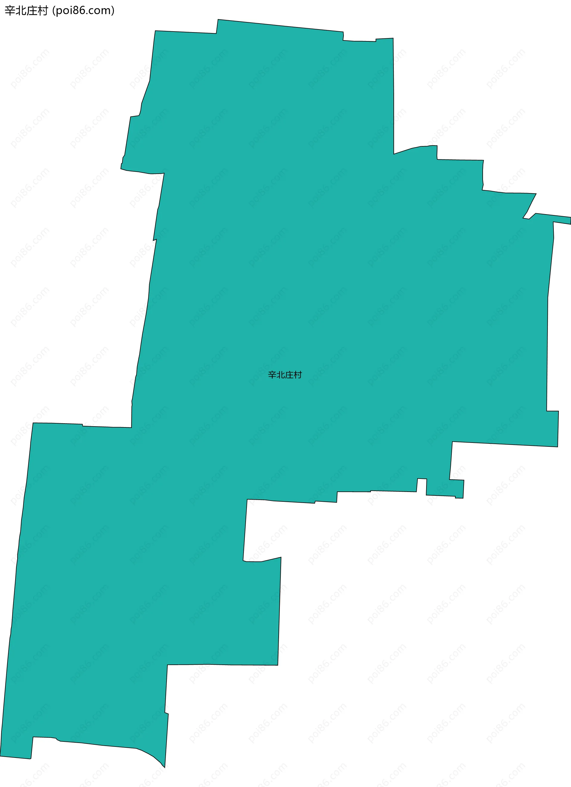 辛北庄村边界地图