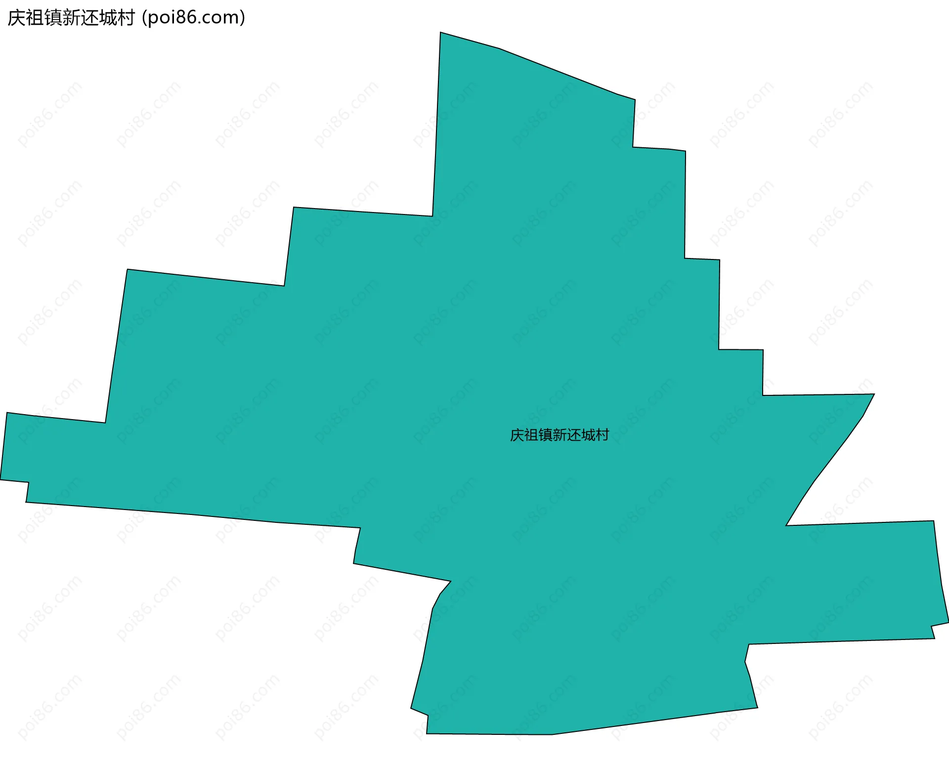 庆祖镇新还城村边界地图