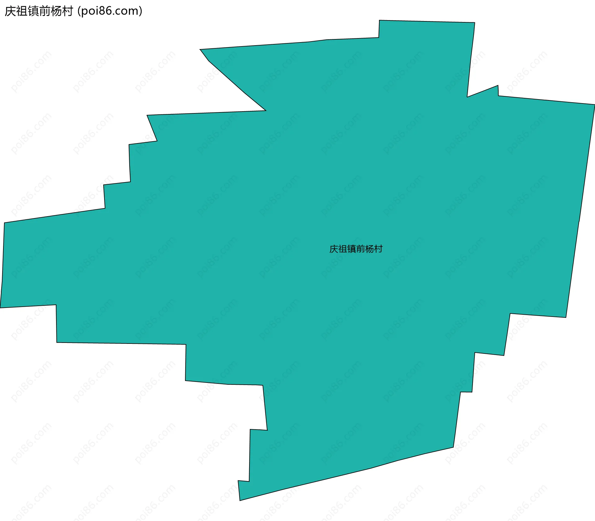 庆祖镇前杨村边界地图