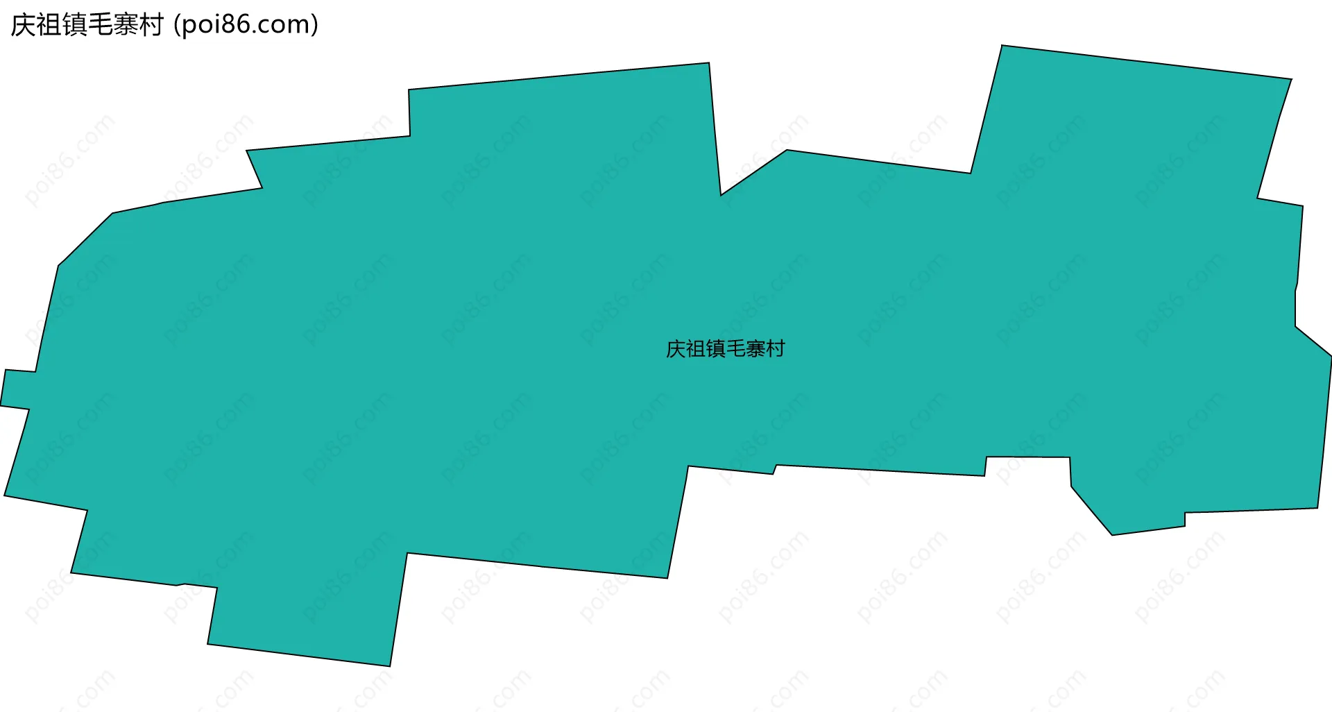 庆祖镇毛寨村边界地图