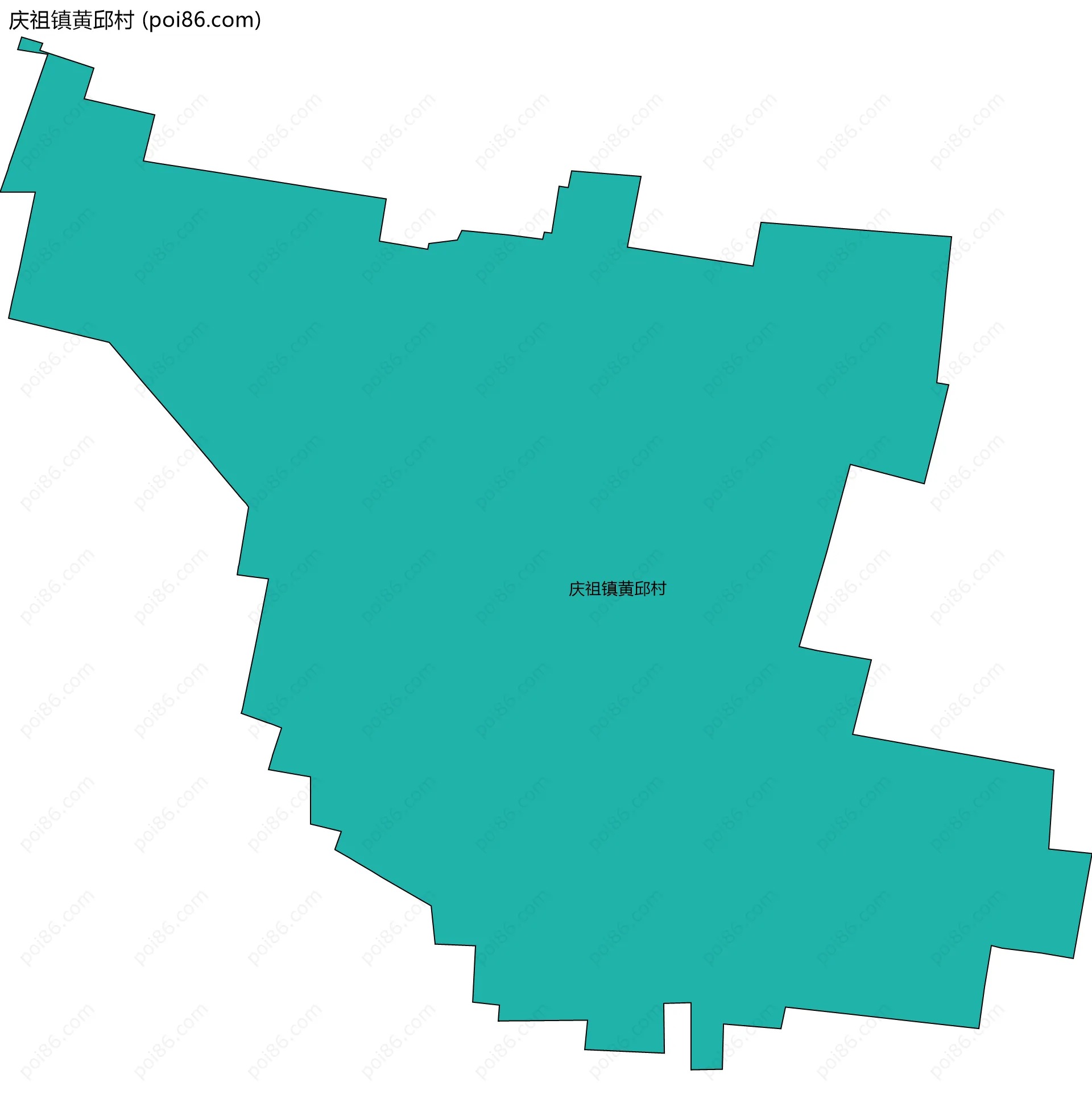 庆祖镇黄邱村边界地图