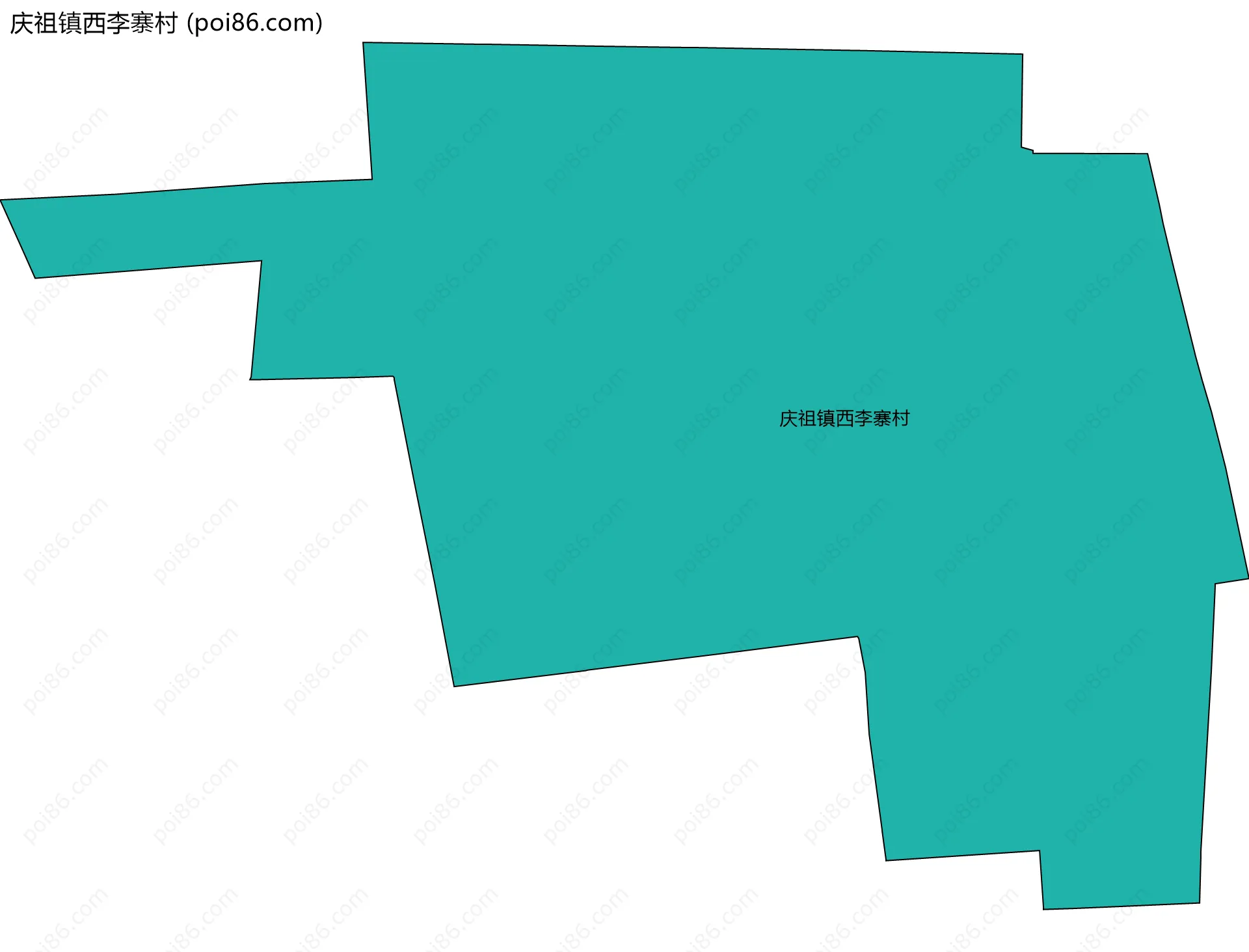 庆祖镇西李寨村边界地图
