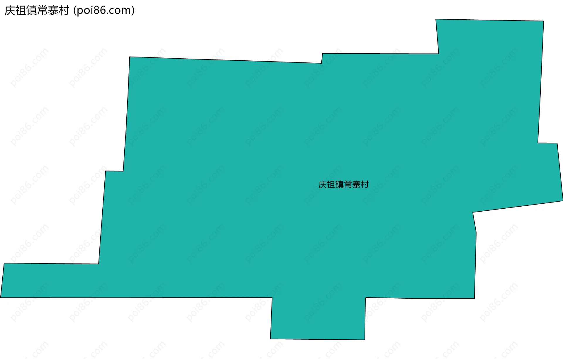 庆祖镇常寨村边界地图