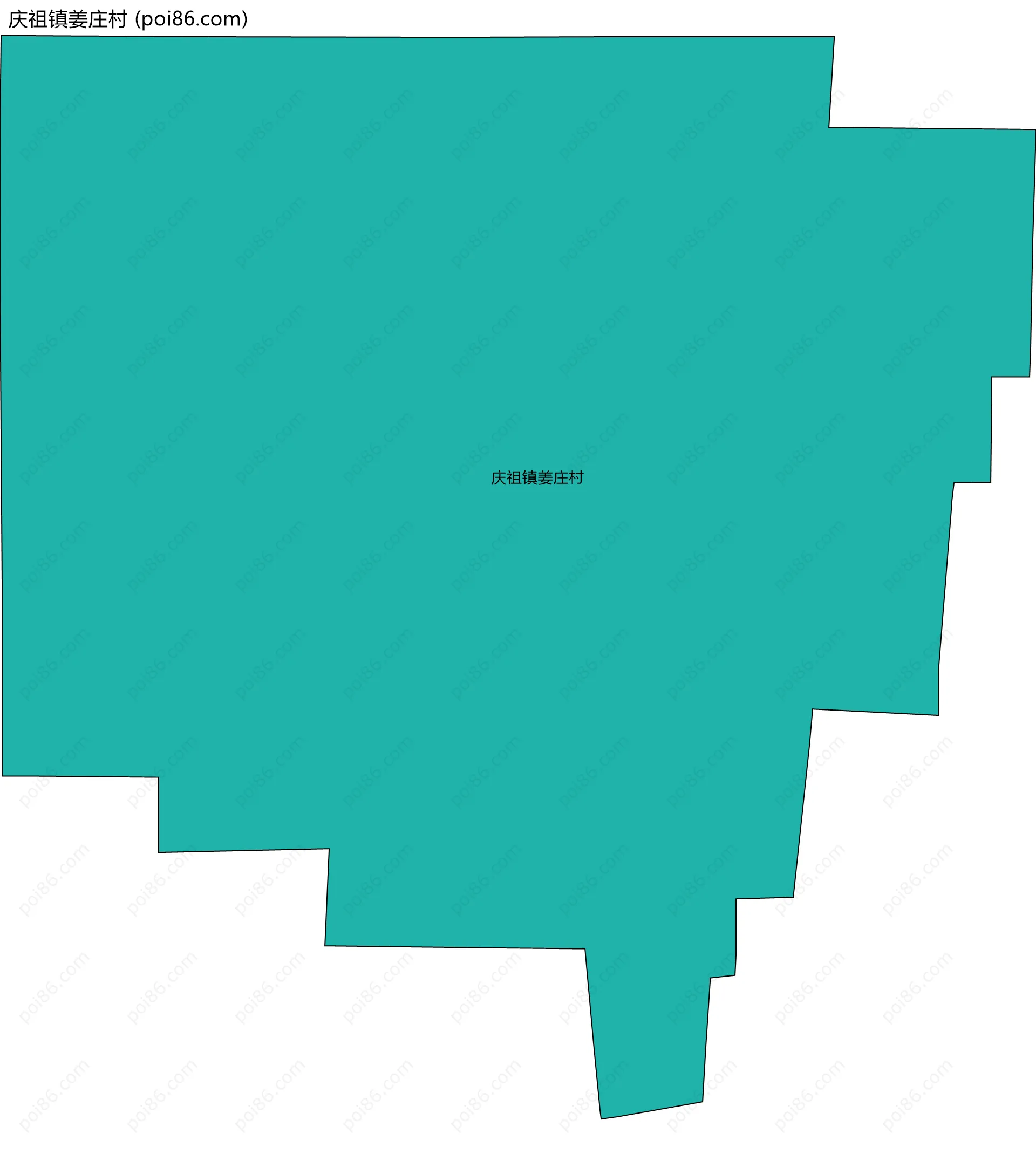 庆祖镇姜庄村边界地图