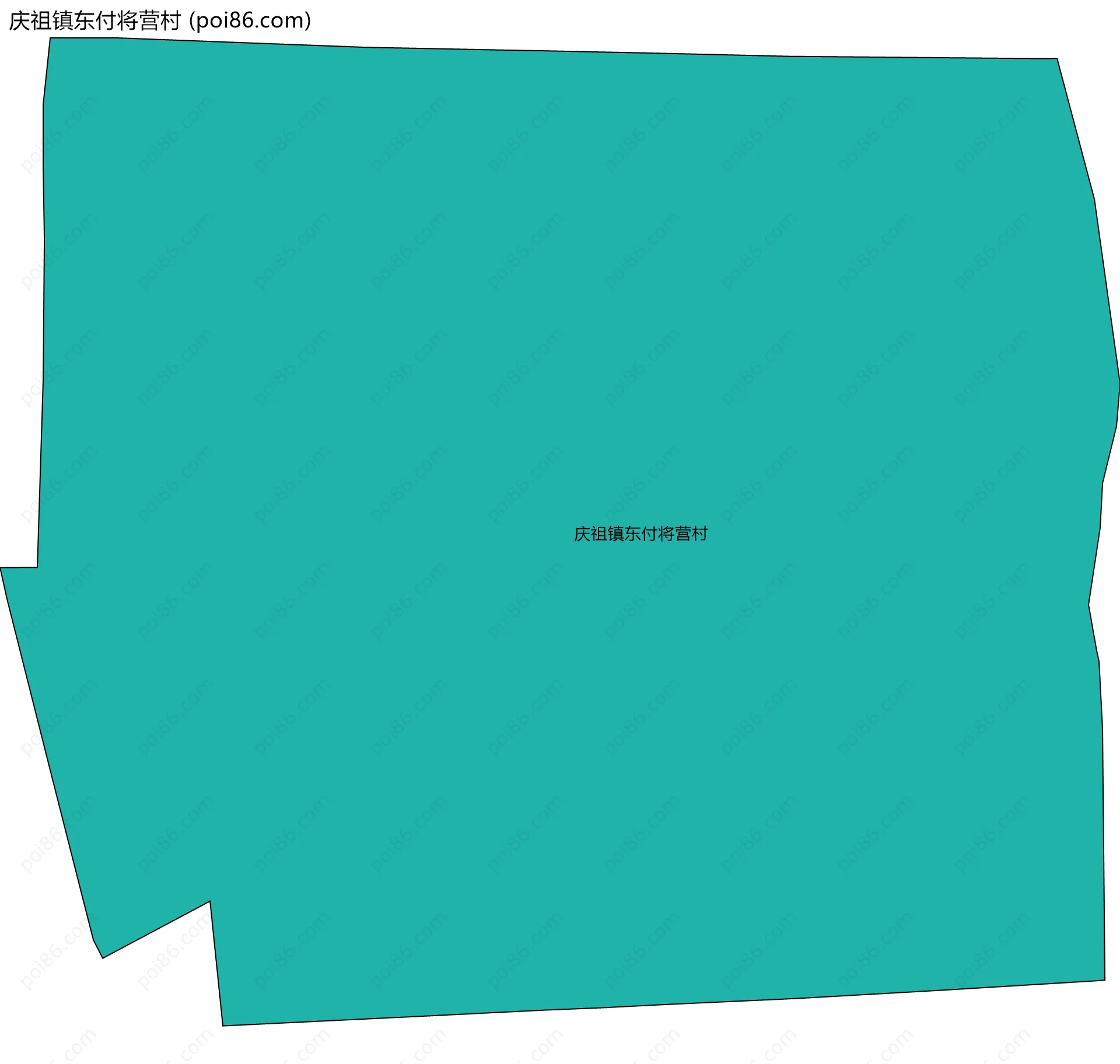 庆祖镇东付将营村边界地图