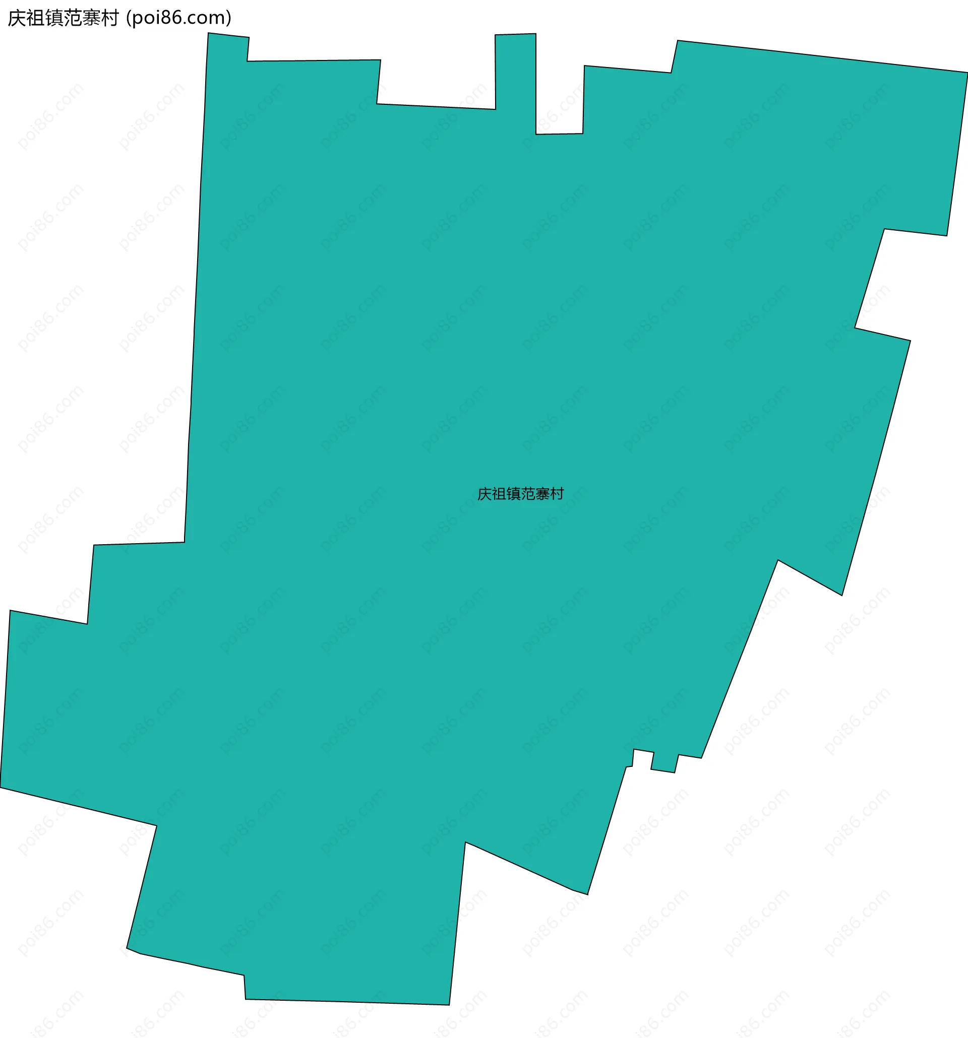庆祖镇范寨村边界地图