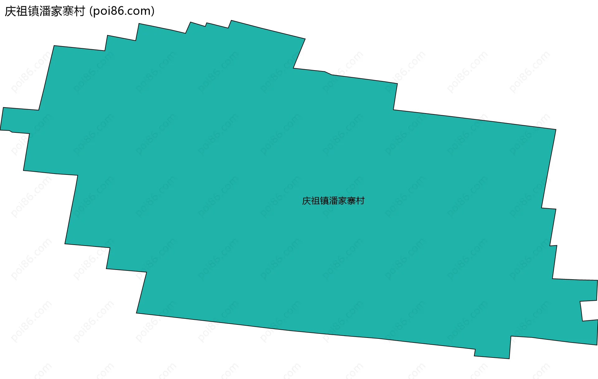庆祖镇潘家寨村边界地图