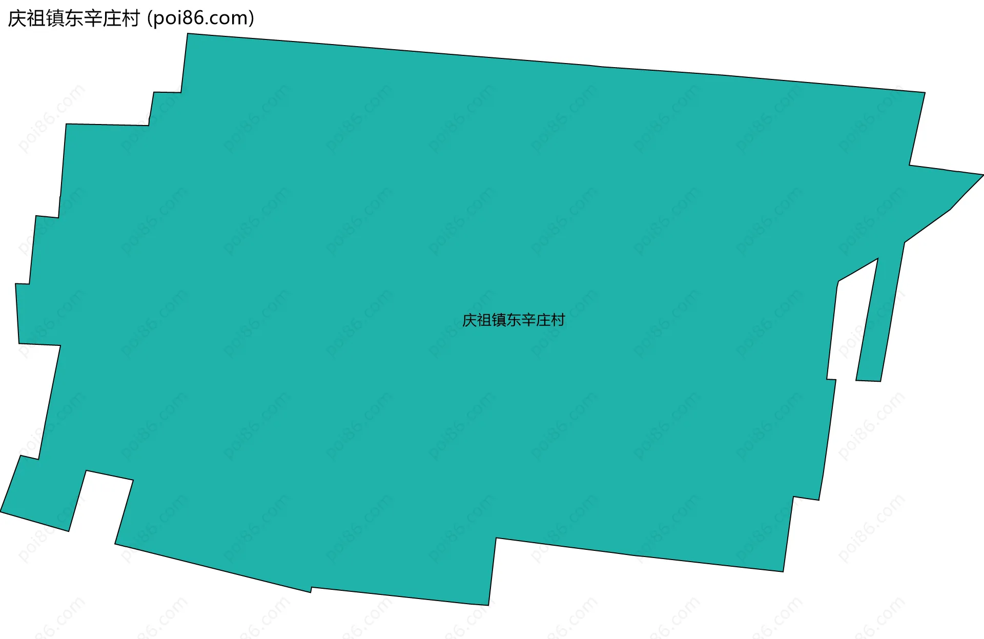 庆祖镇东辛庄村边界地图