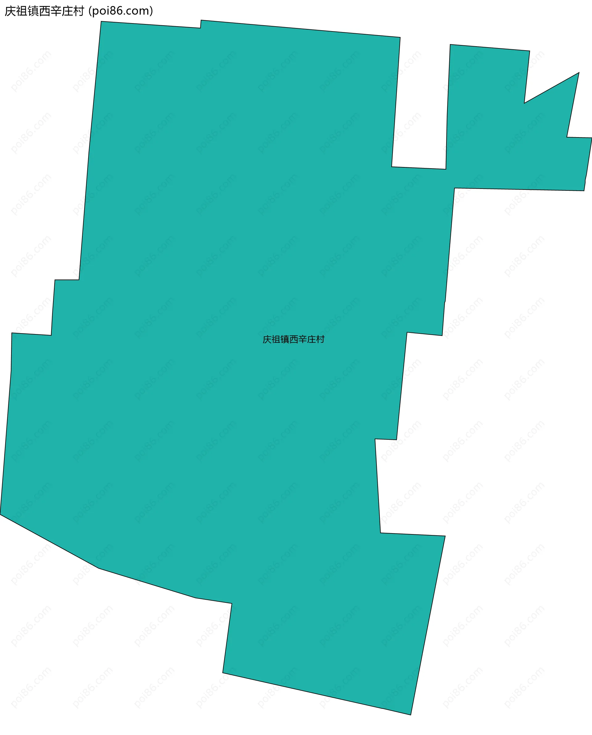 庆祖镇西辛庄村边界地图