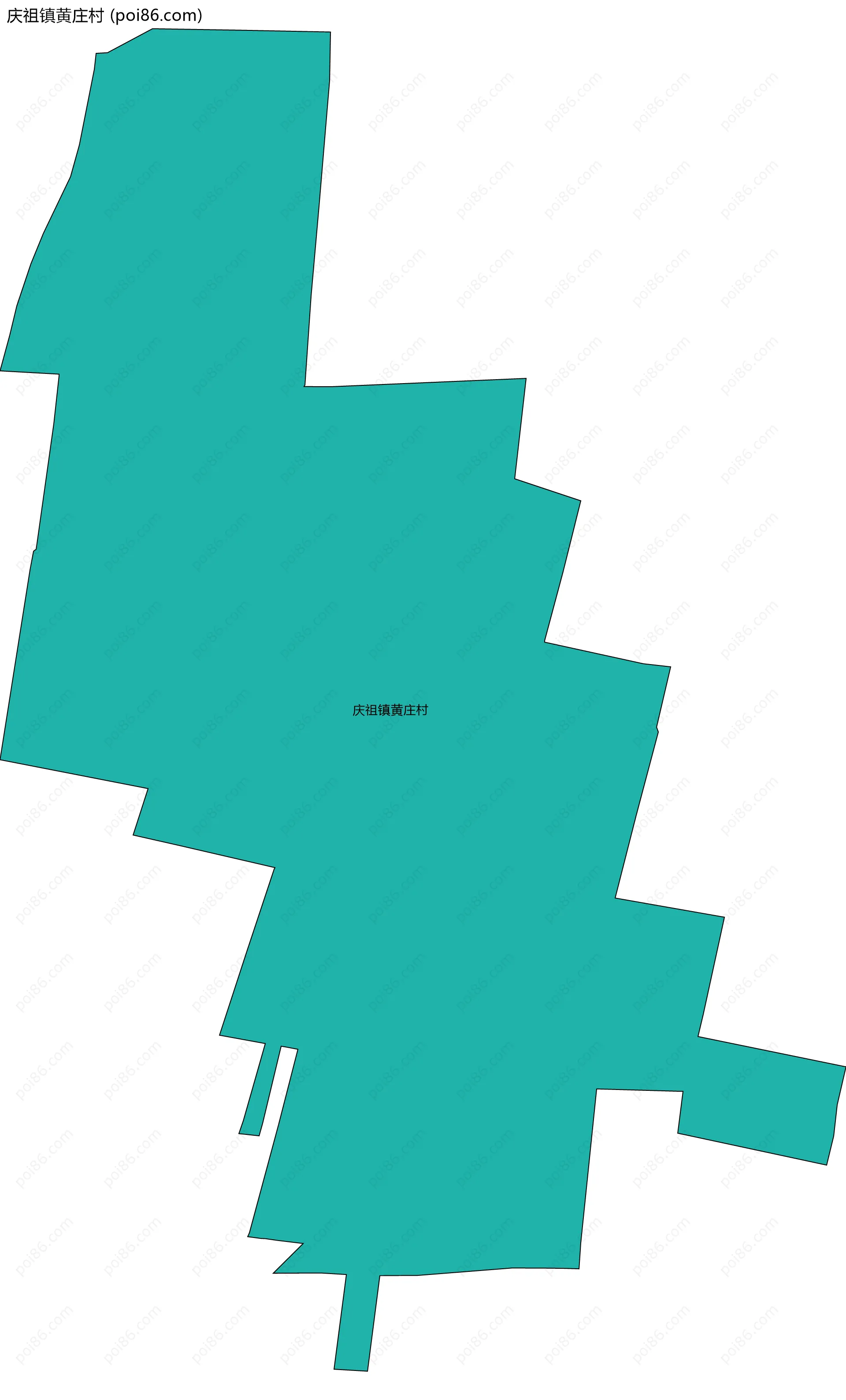 庆祖镇黄庄村边界地图