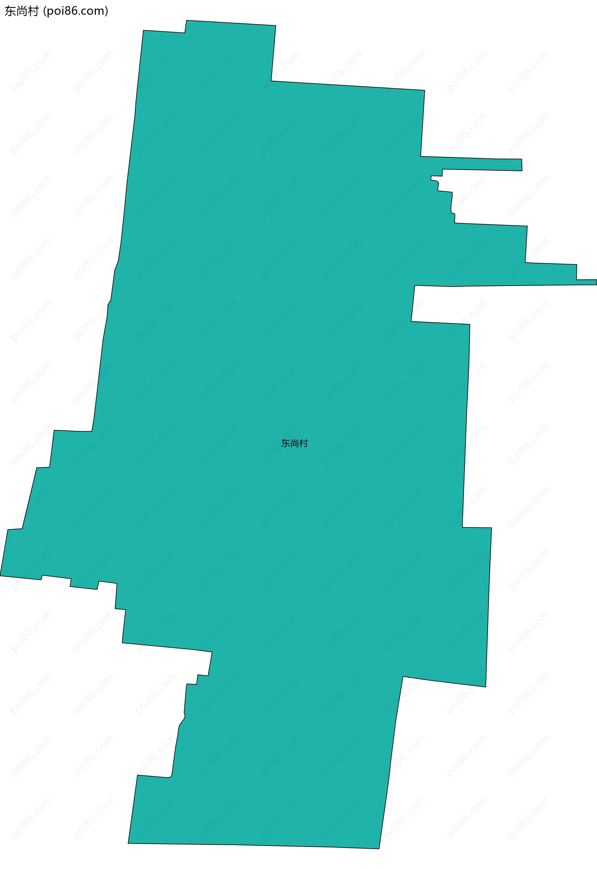 东尚村边界地图