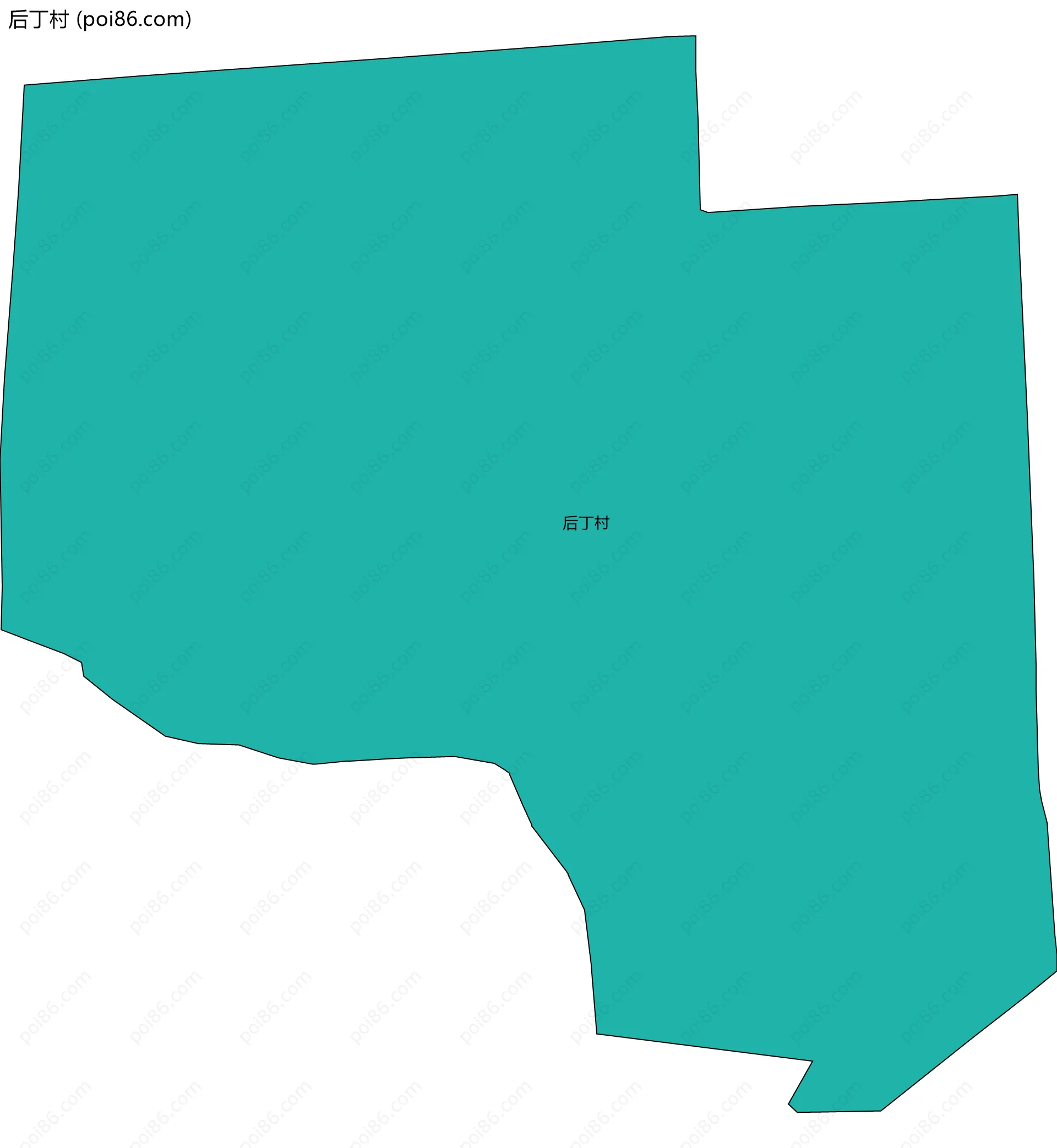 后丁村边界地图