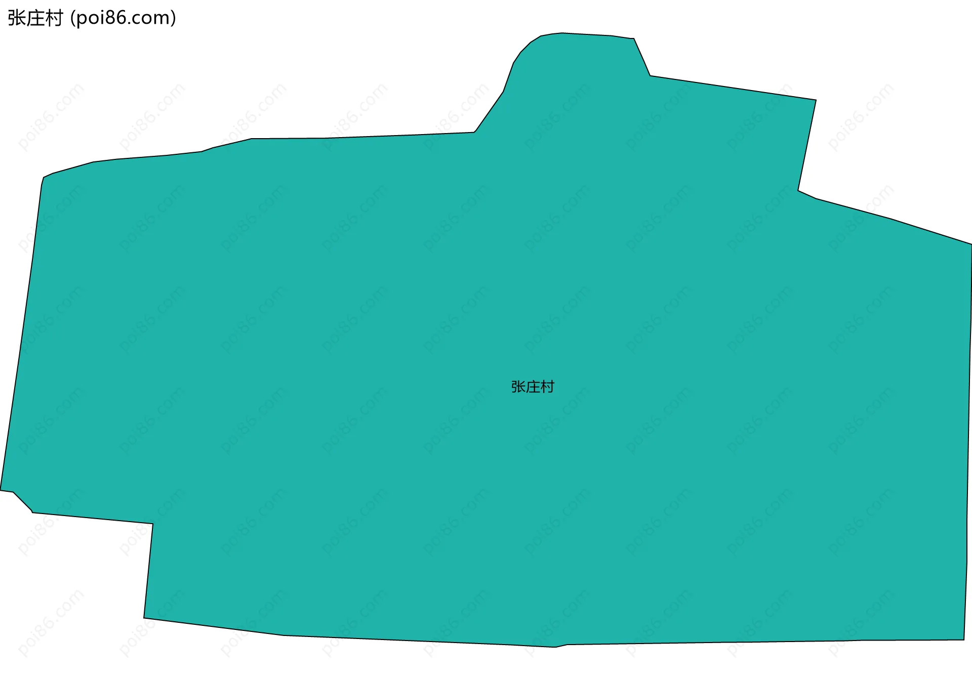 张庄村边界地图