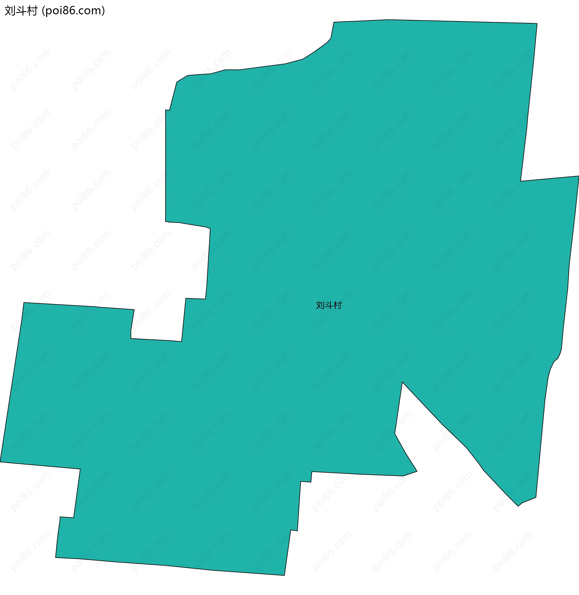 刘斗村边界地图