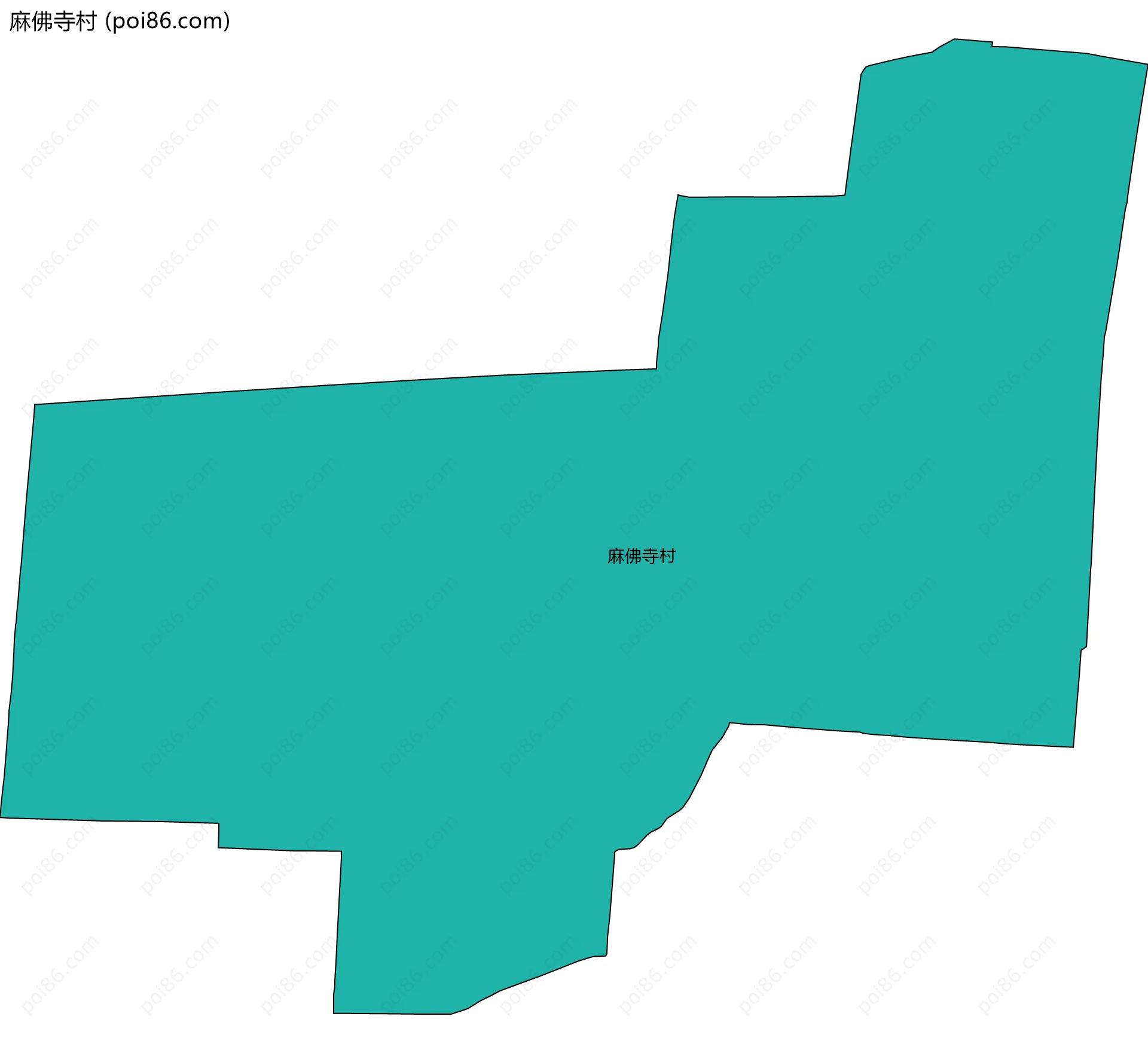 麻佛寺村边界地图