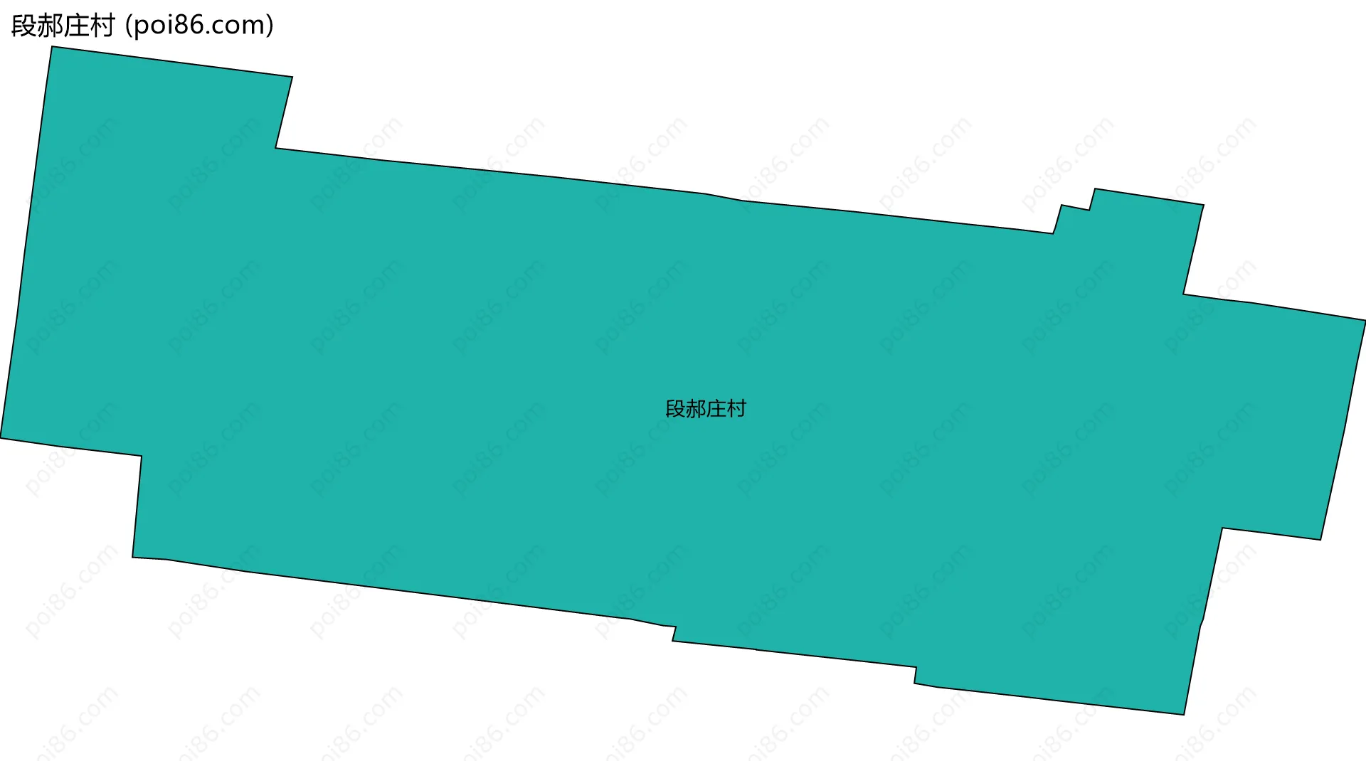 段郝庄村边界地图