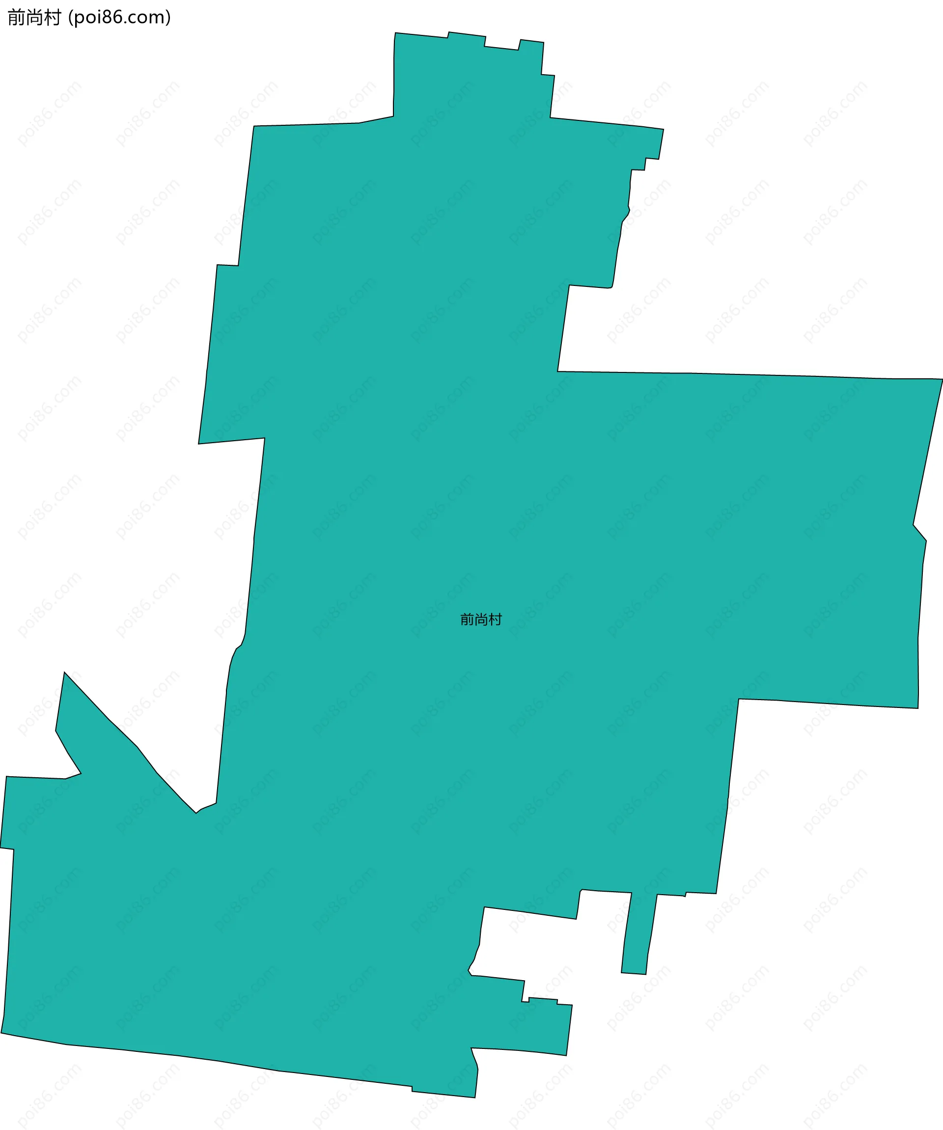 前尚村边界地图