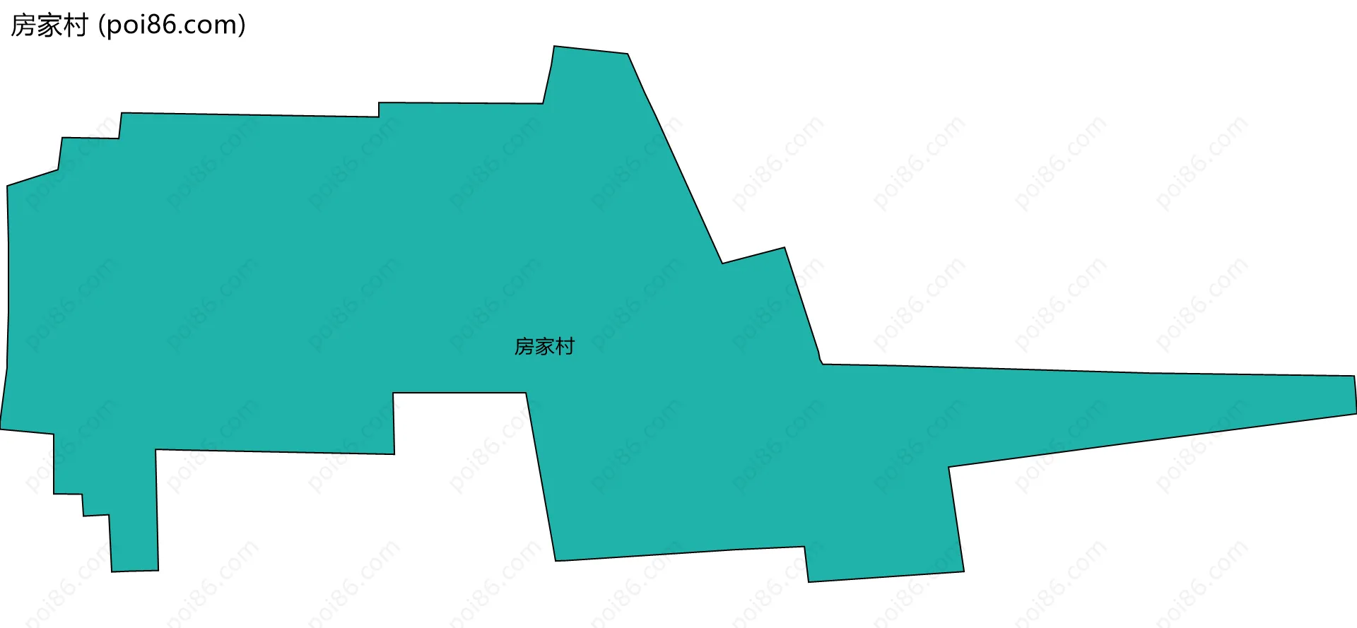 房家村边界地图