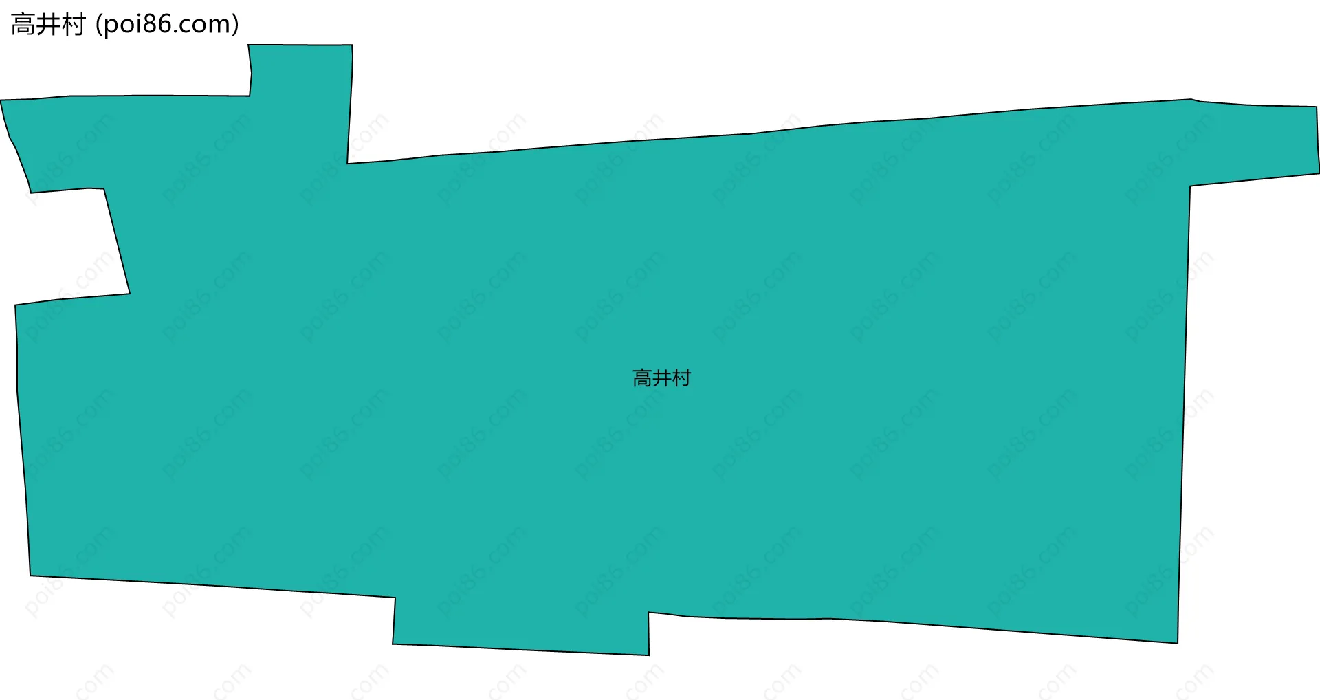 高井村边界地图