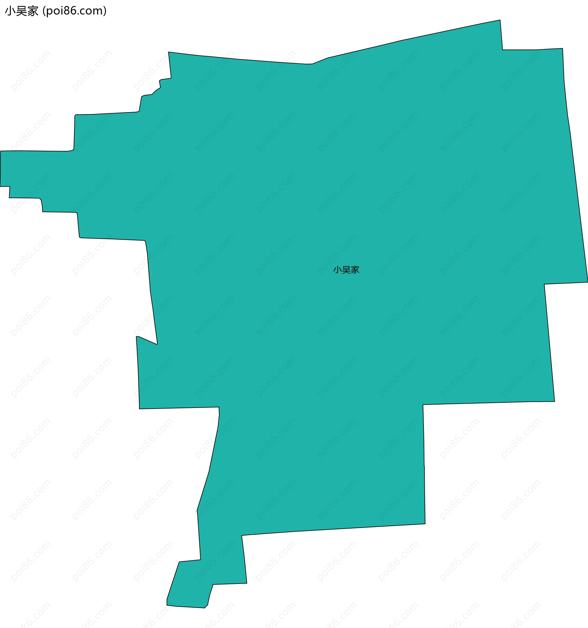小吴家边界地图