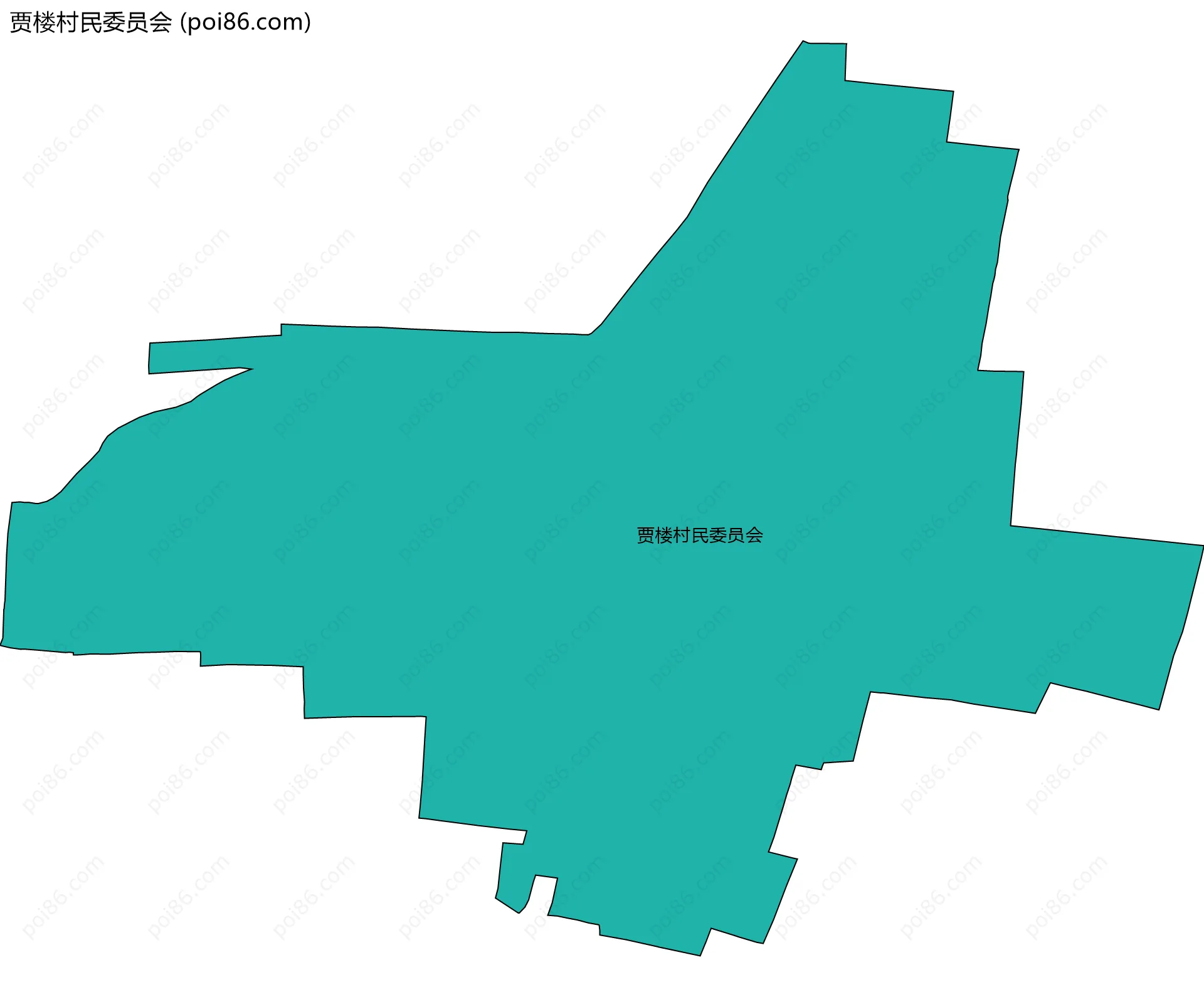 贾楼村民委员会边界地图