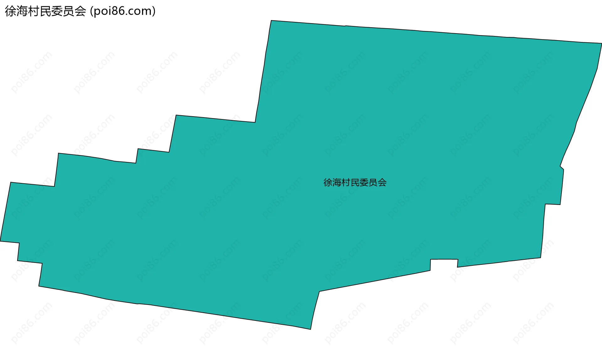 徐海村民委员会边界地图