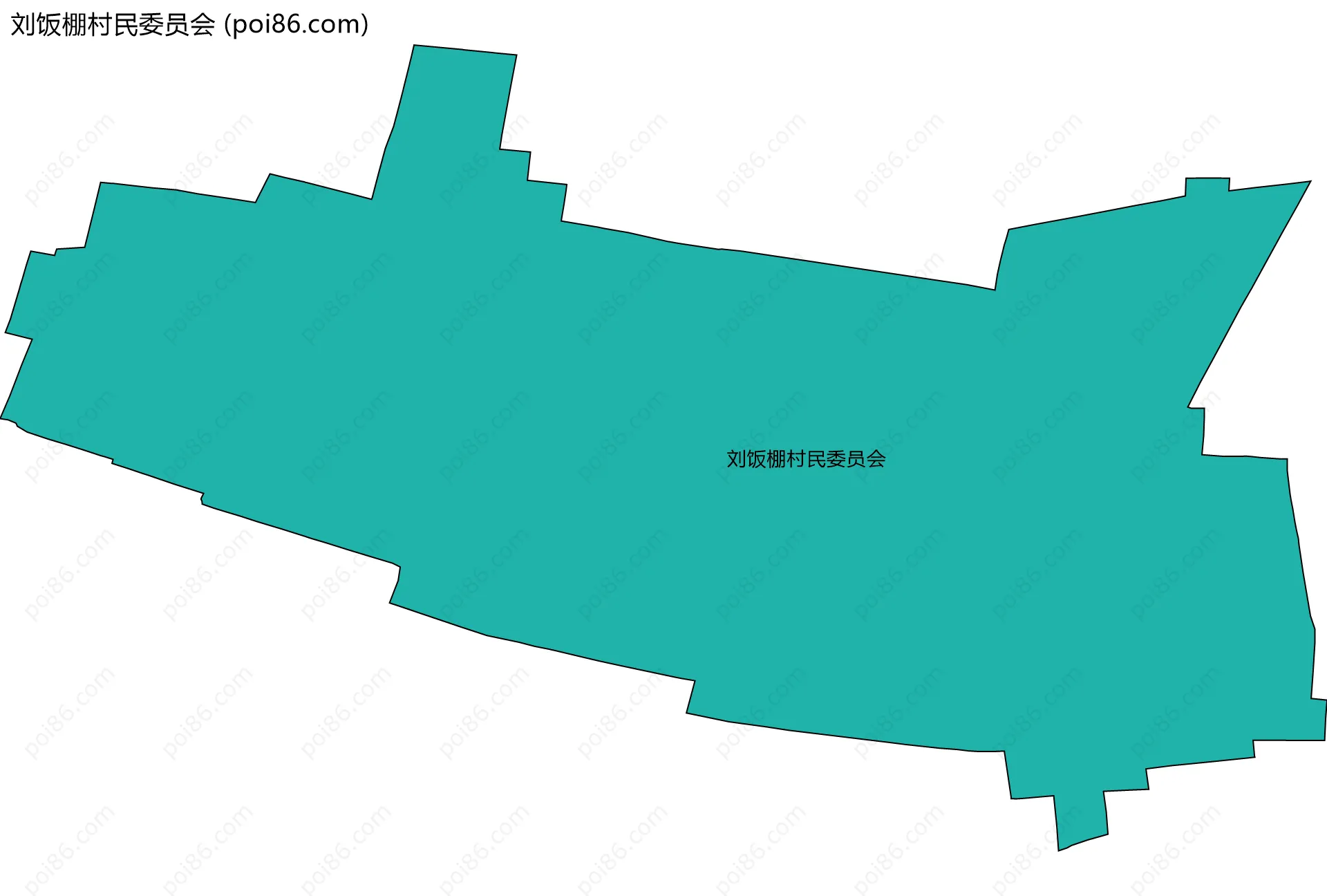 刘饭棚村民委员会边界地图