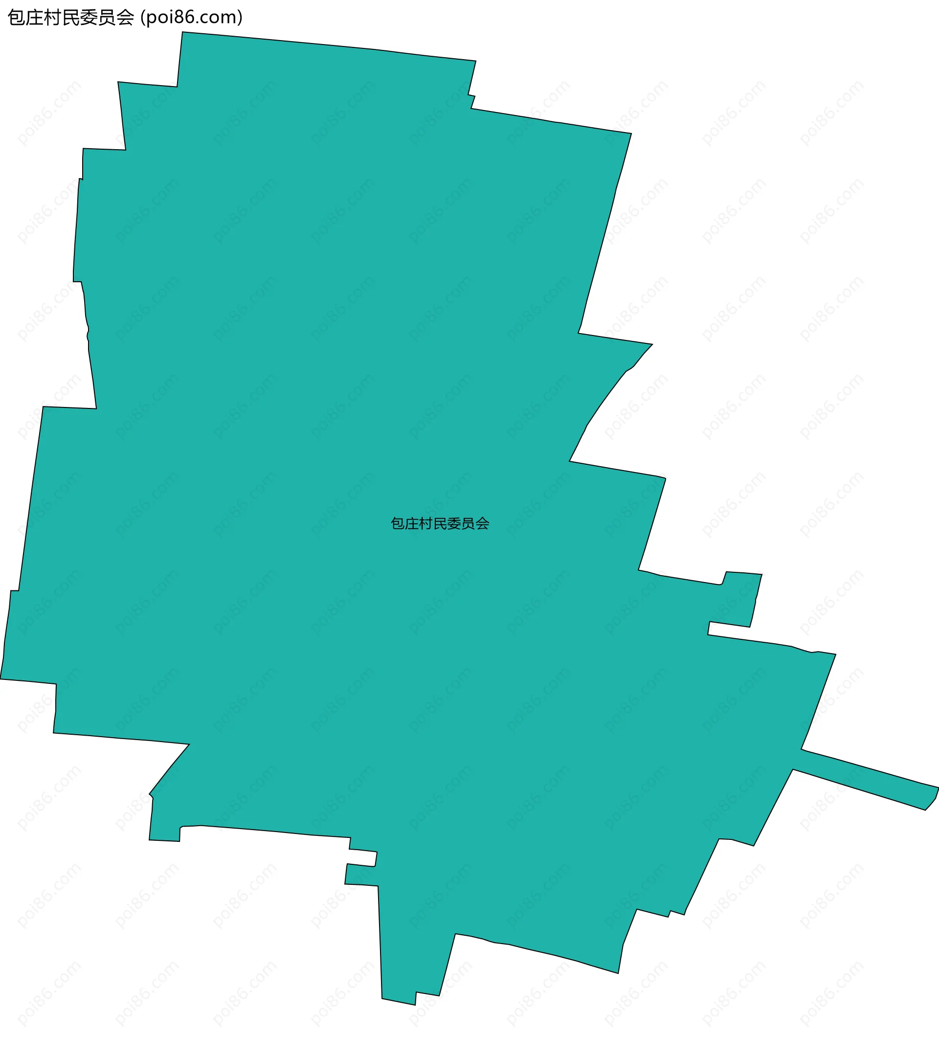 包庄村民委员会边界地图