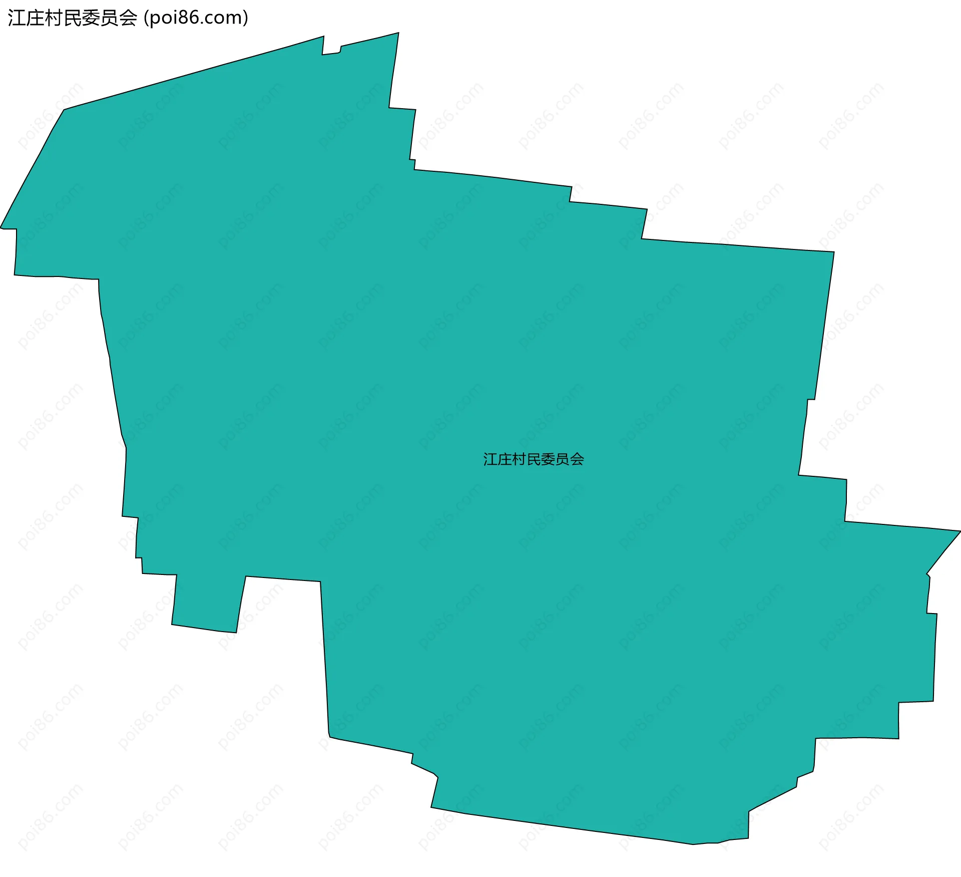 江庄村民委员会边界地图
