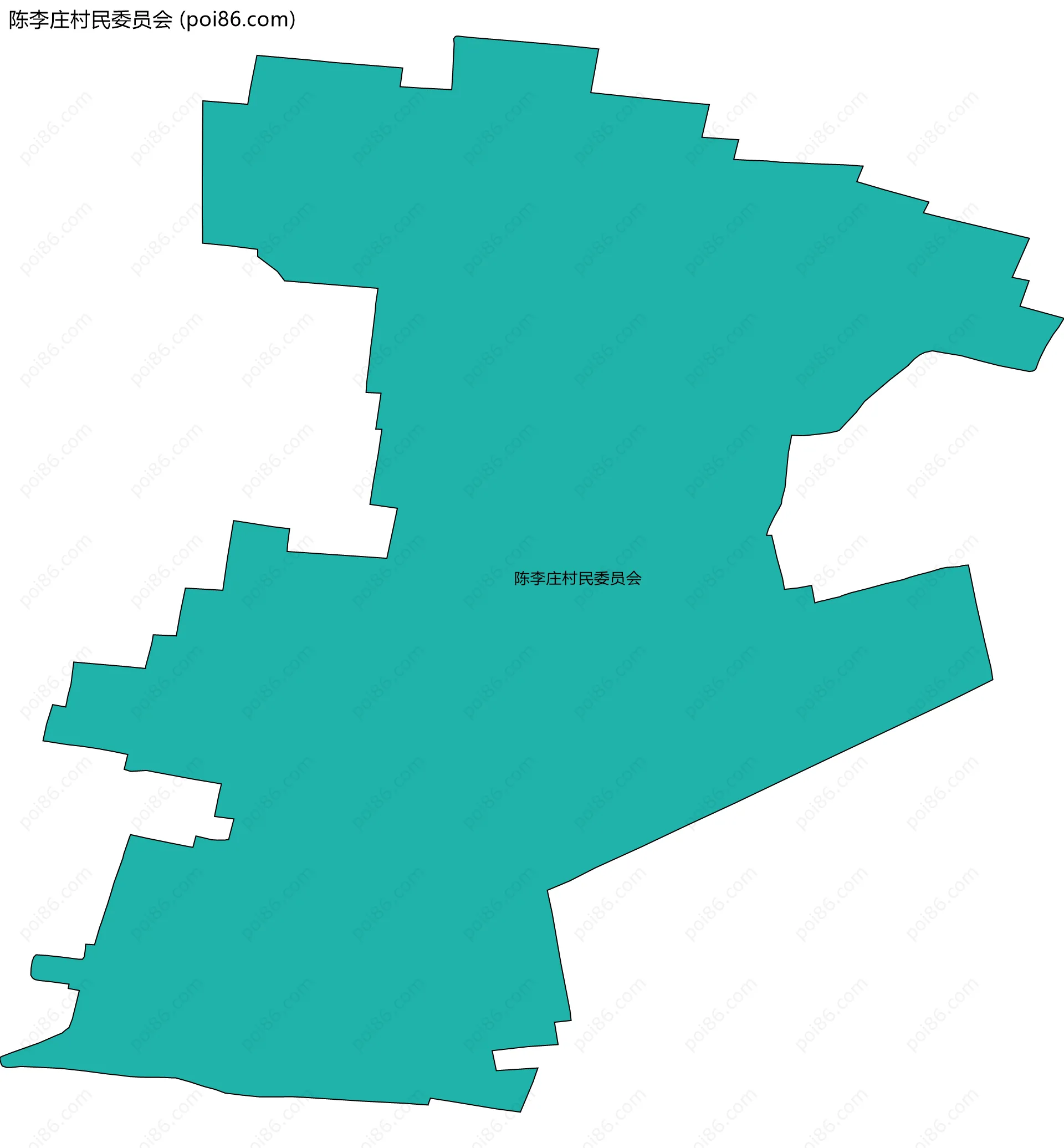 陈李庄村民委员会边界地图