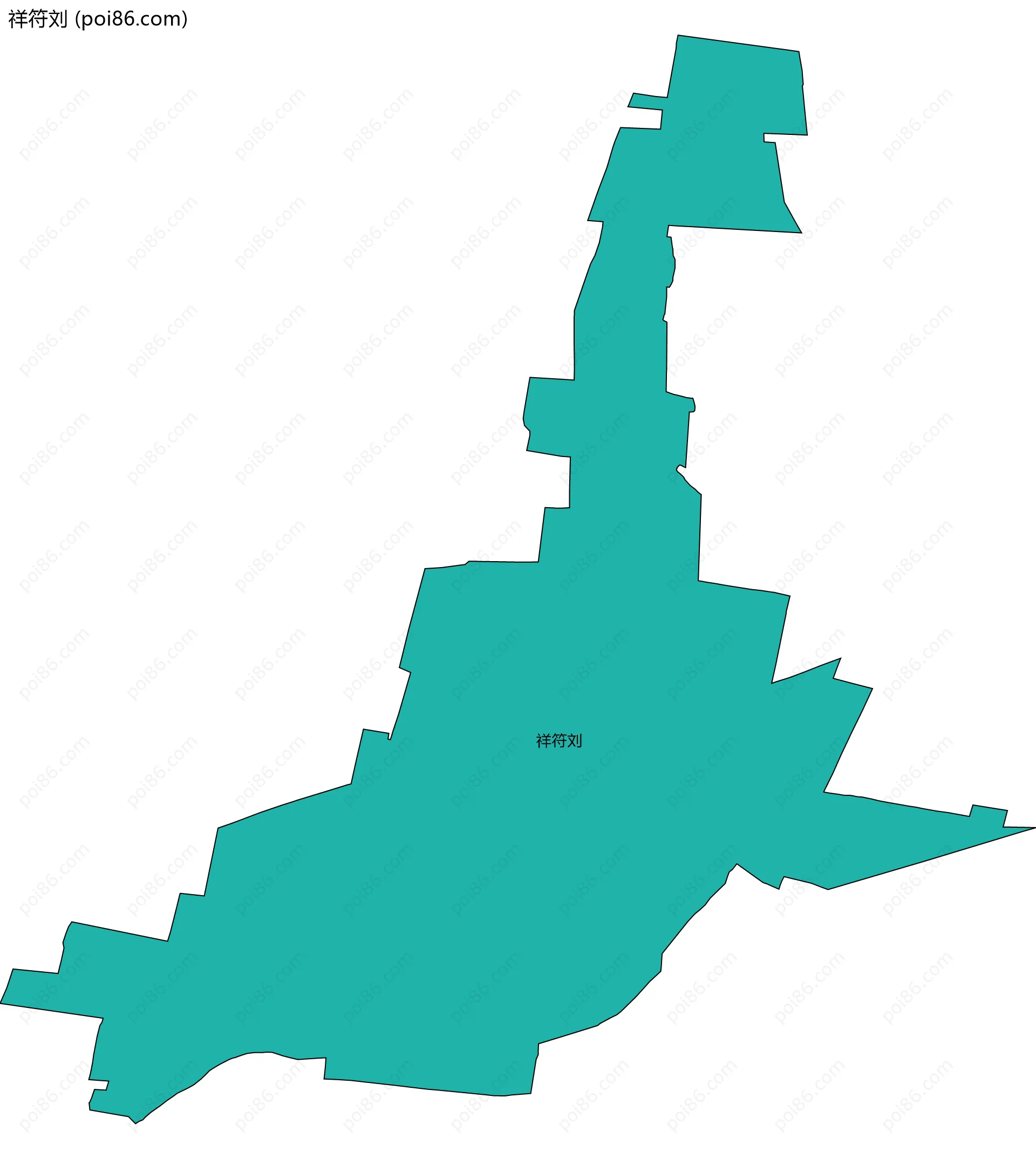 祥符刘边界地图