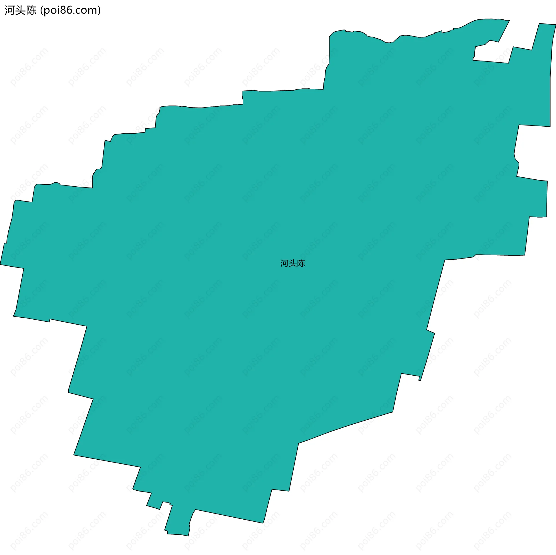 河头陈边界地图