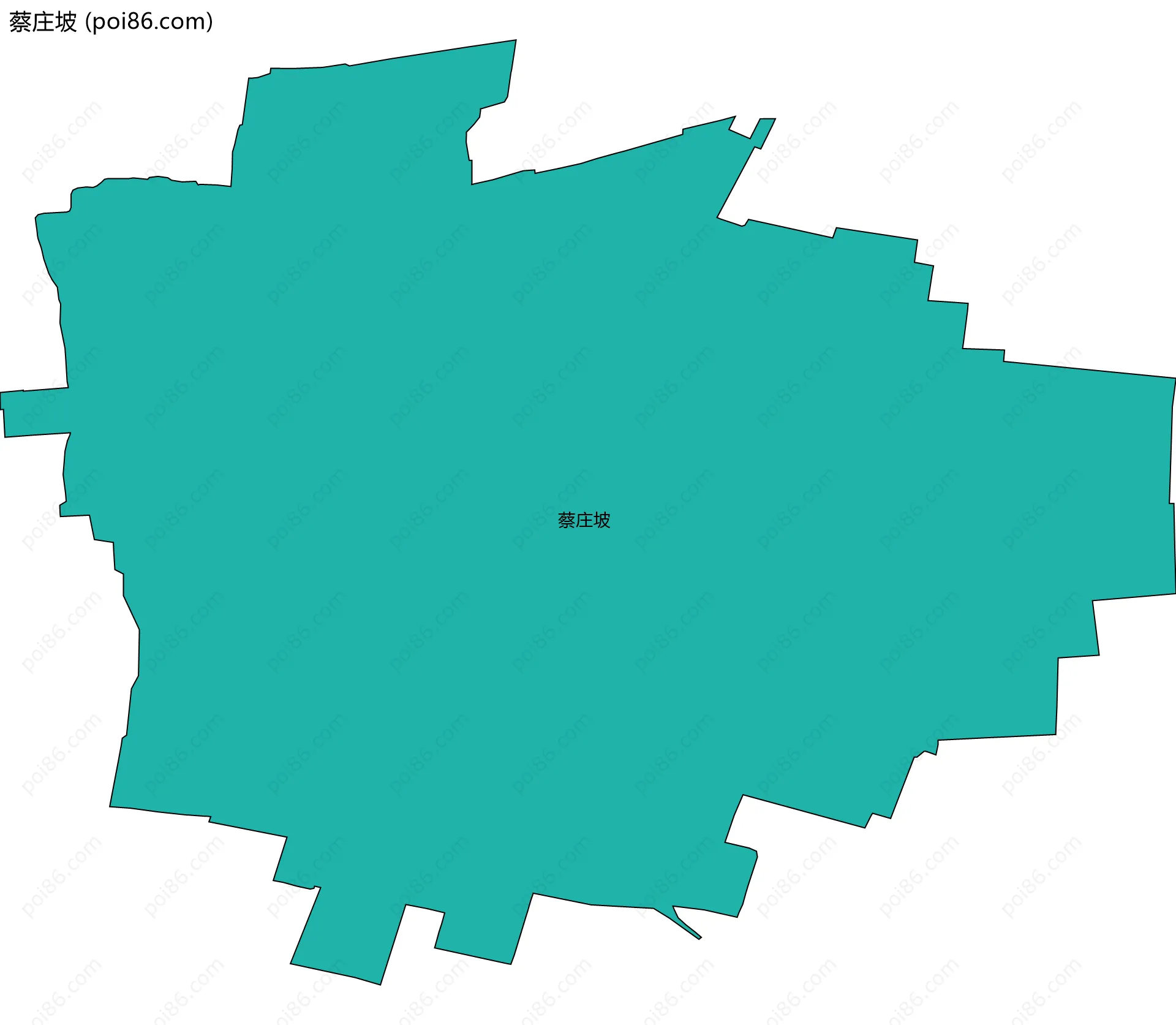 蔡庄坡边界地图