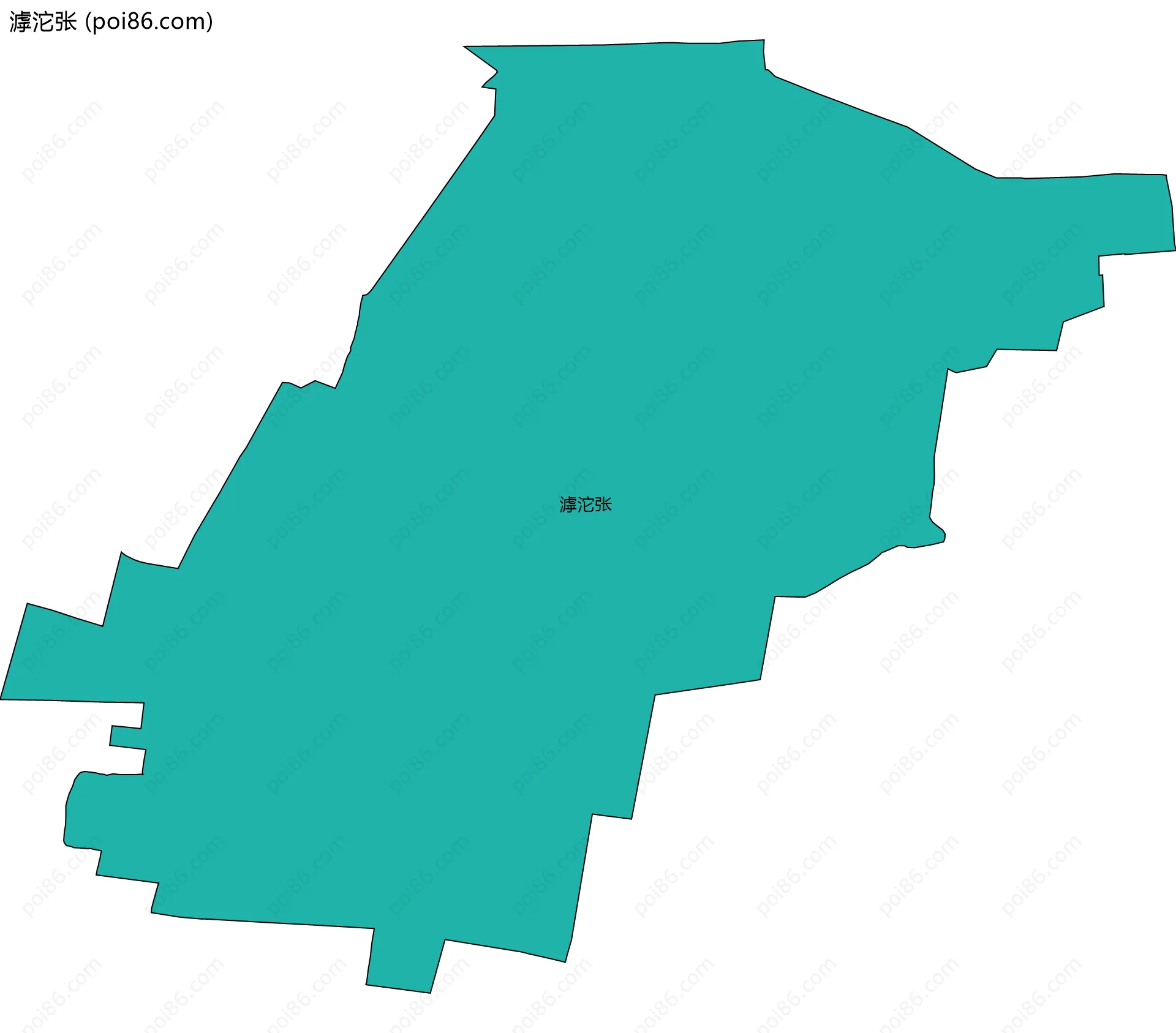 滹沱张边界地图