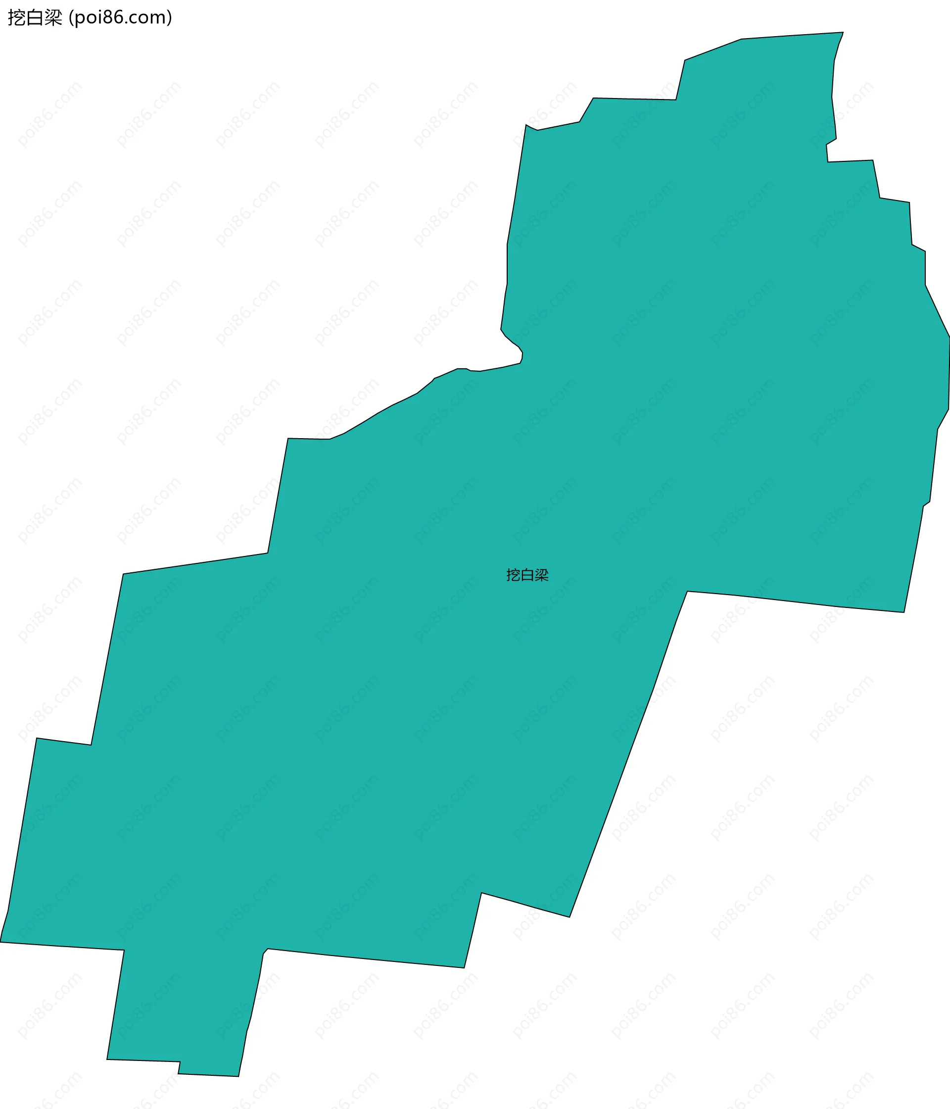 挖白梁边界地图