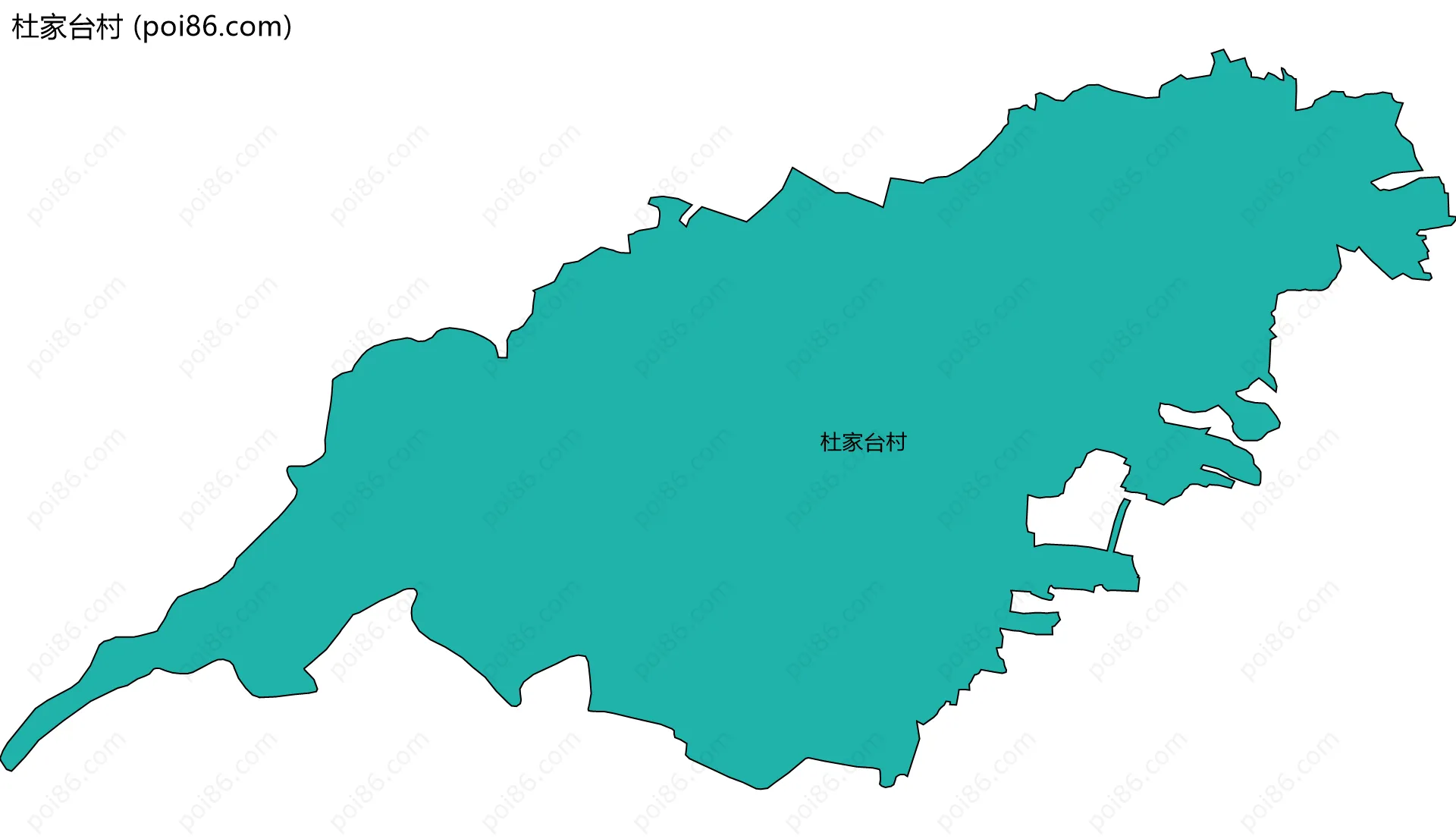 杜家台村边界地图