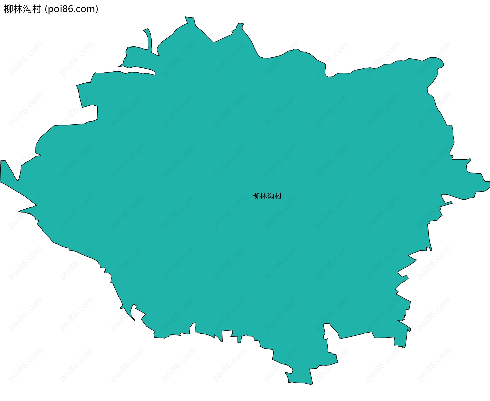 柳林沟村边界地图