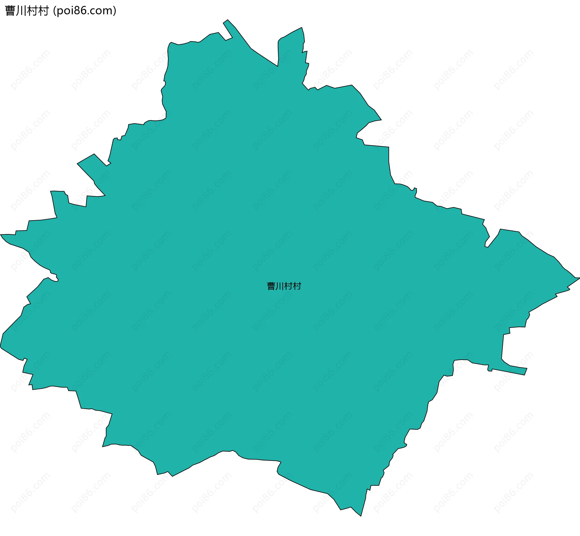 曹川村村边界地图