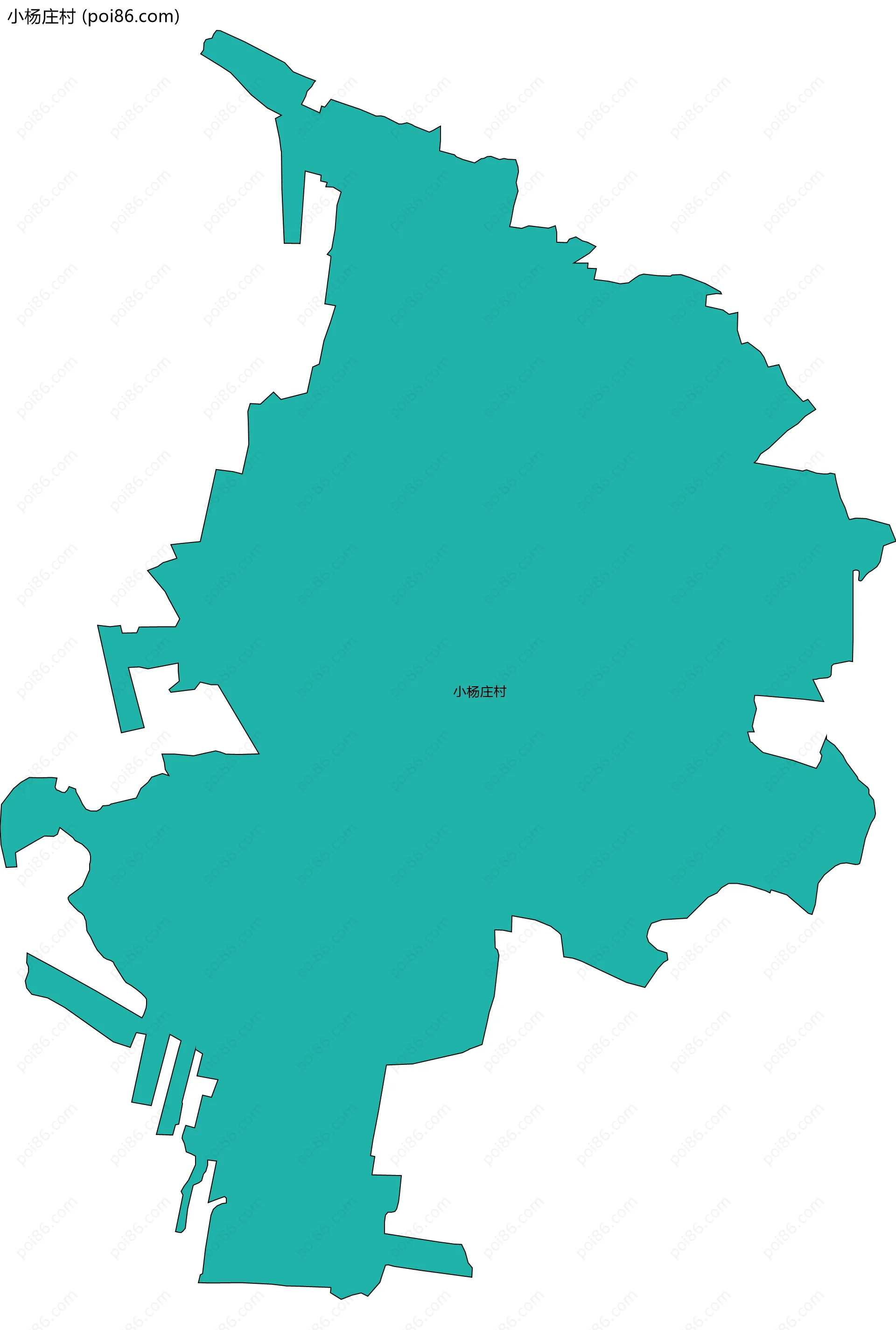 小杨庄村边界地图