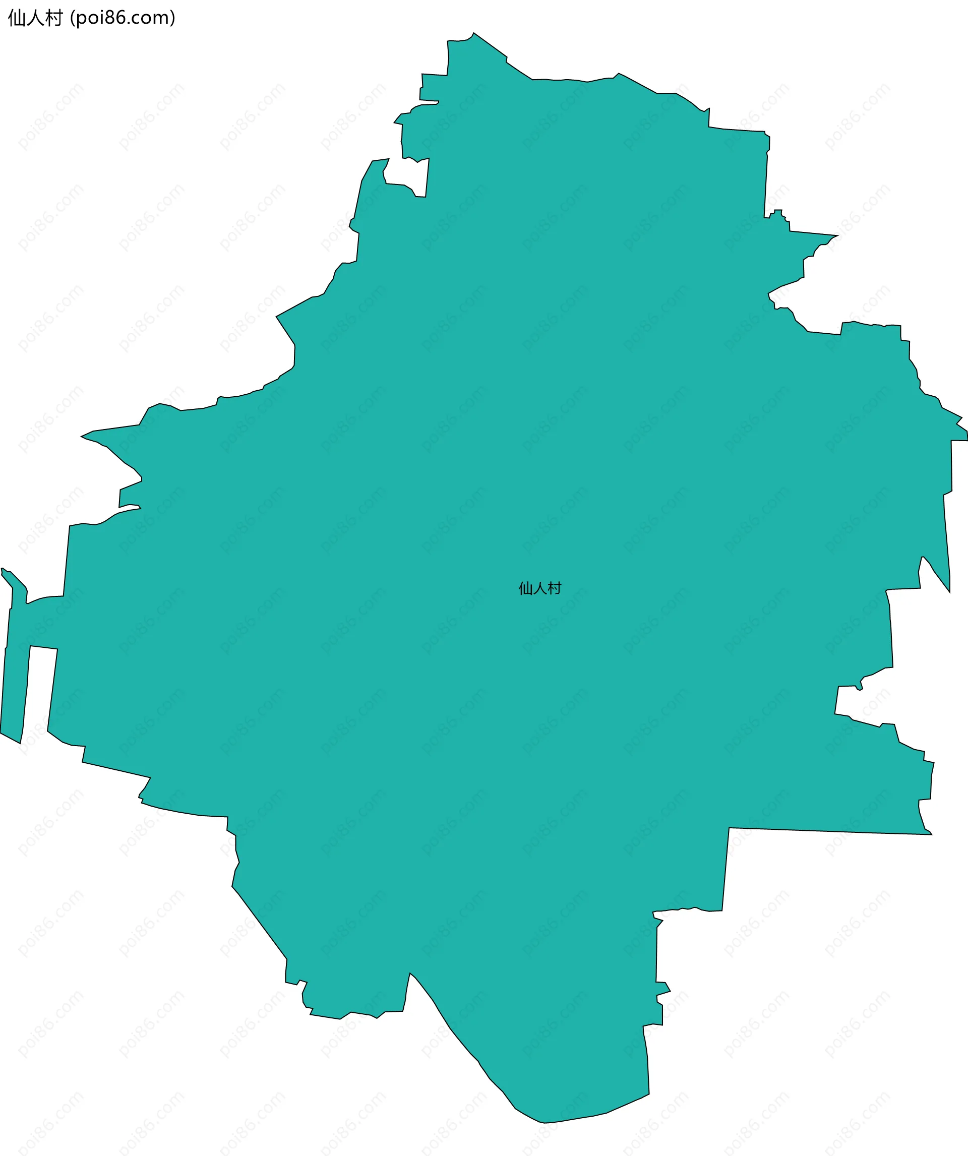 仙人村边界地图